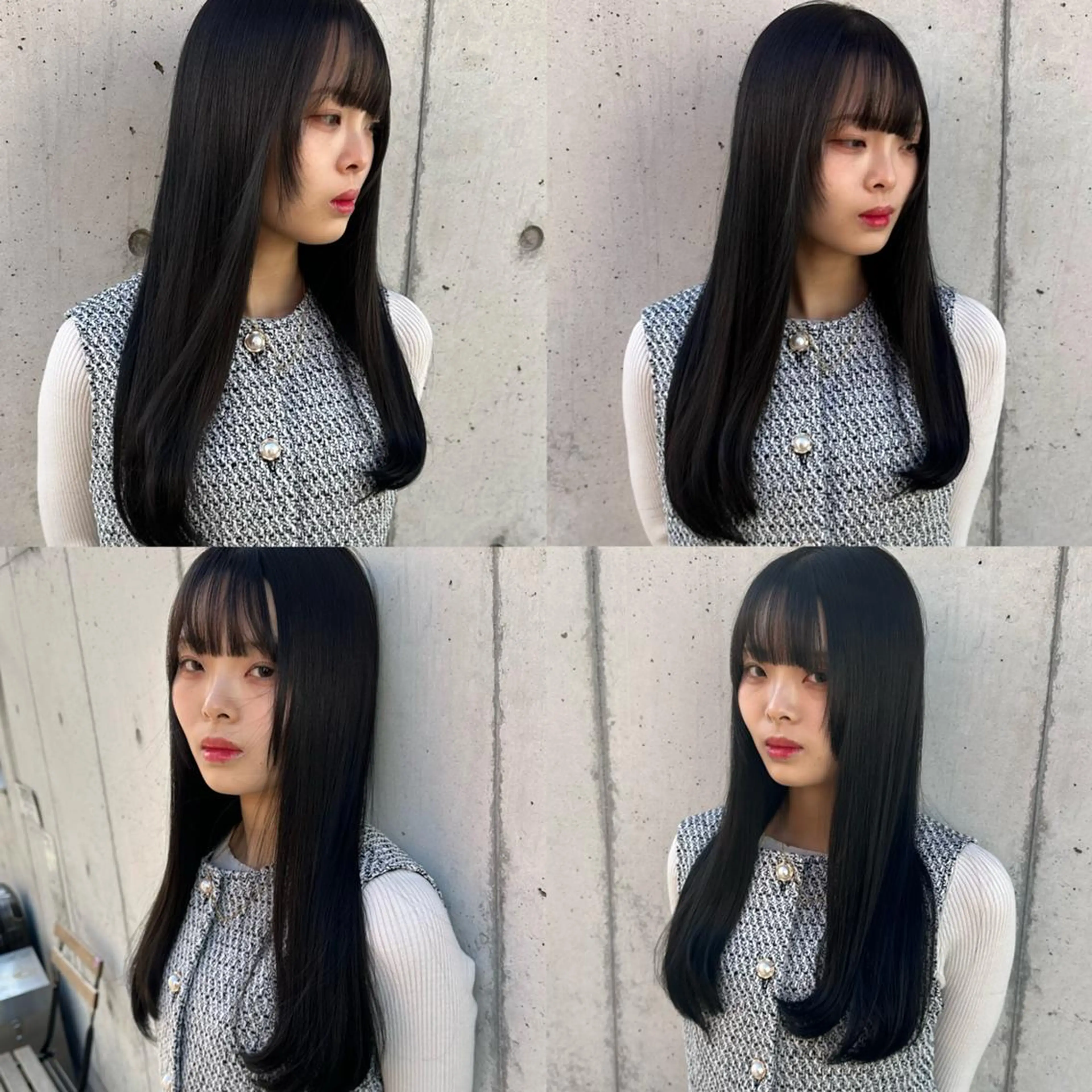 ロング カラー 韓国レイヤーカット要 暗透カラー📓吉祥寺のヘアスタイル