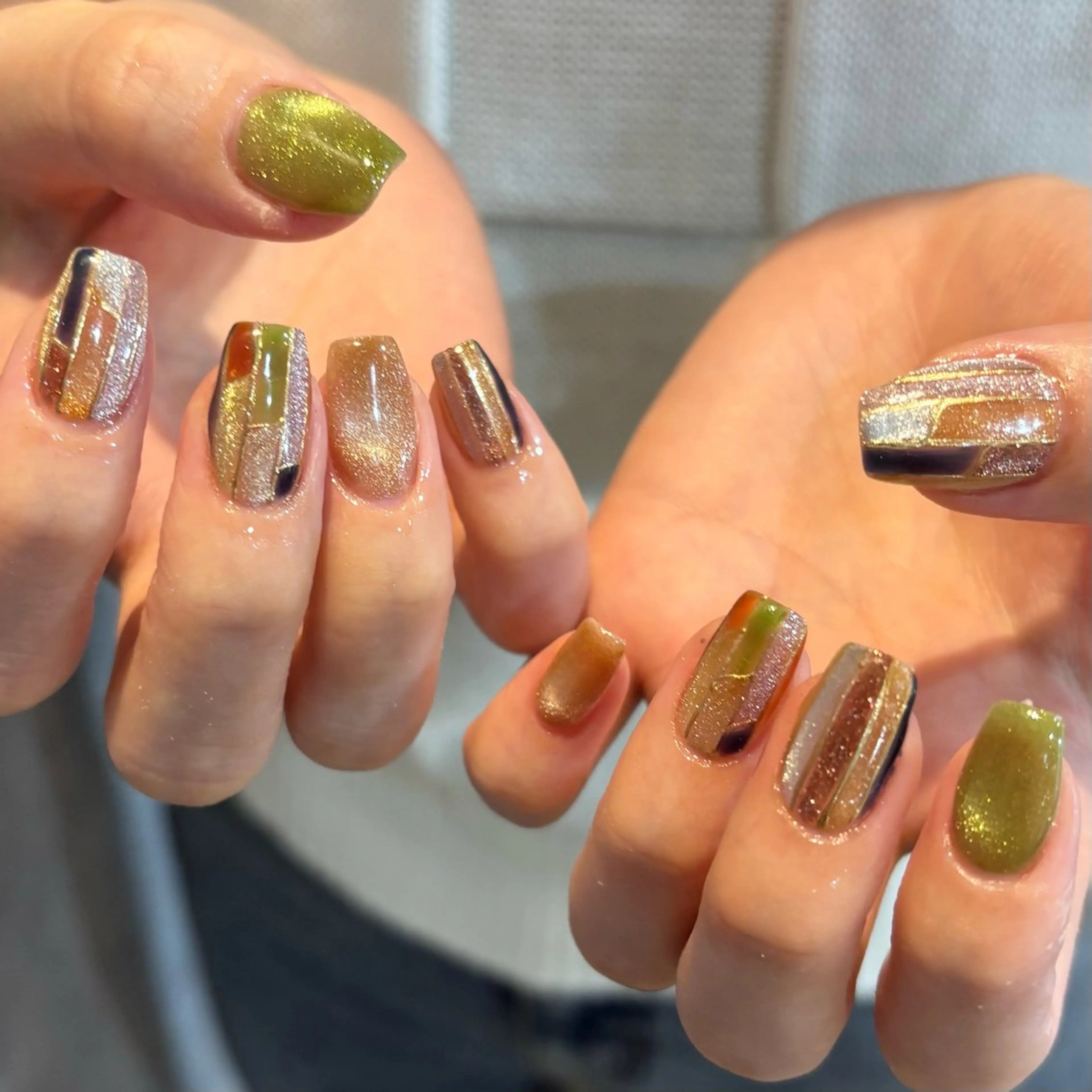 ネイル ハンドネイル Lusso🍃 Ayaneのネイルデザイン