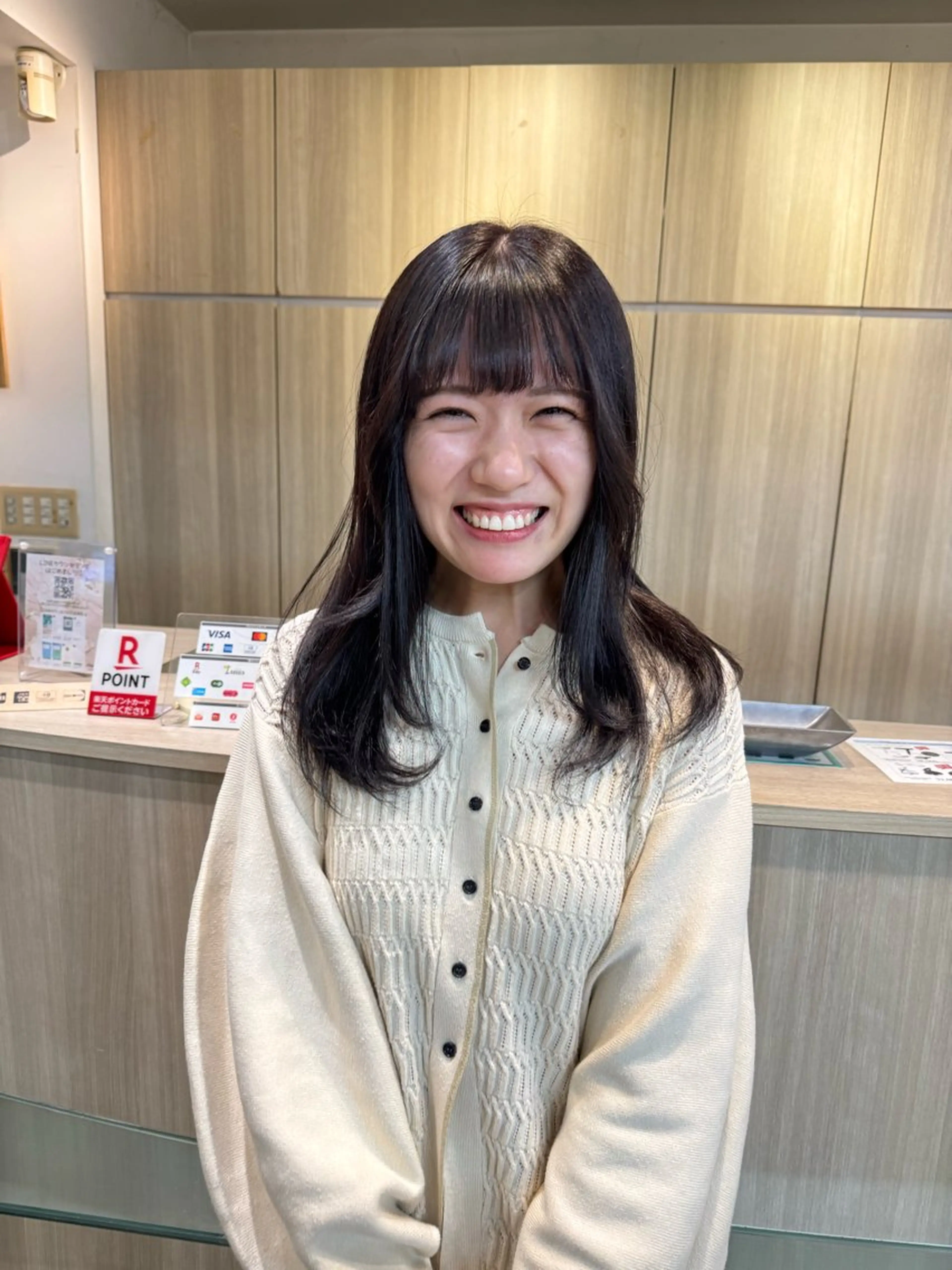 ミディアム カラー りんたろー /縮毛矯正のヘアスタイル