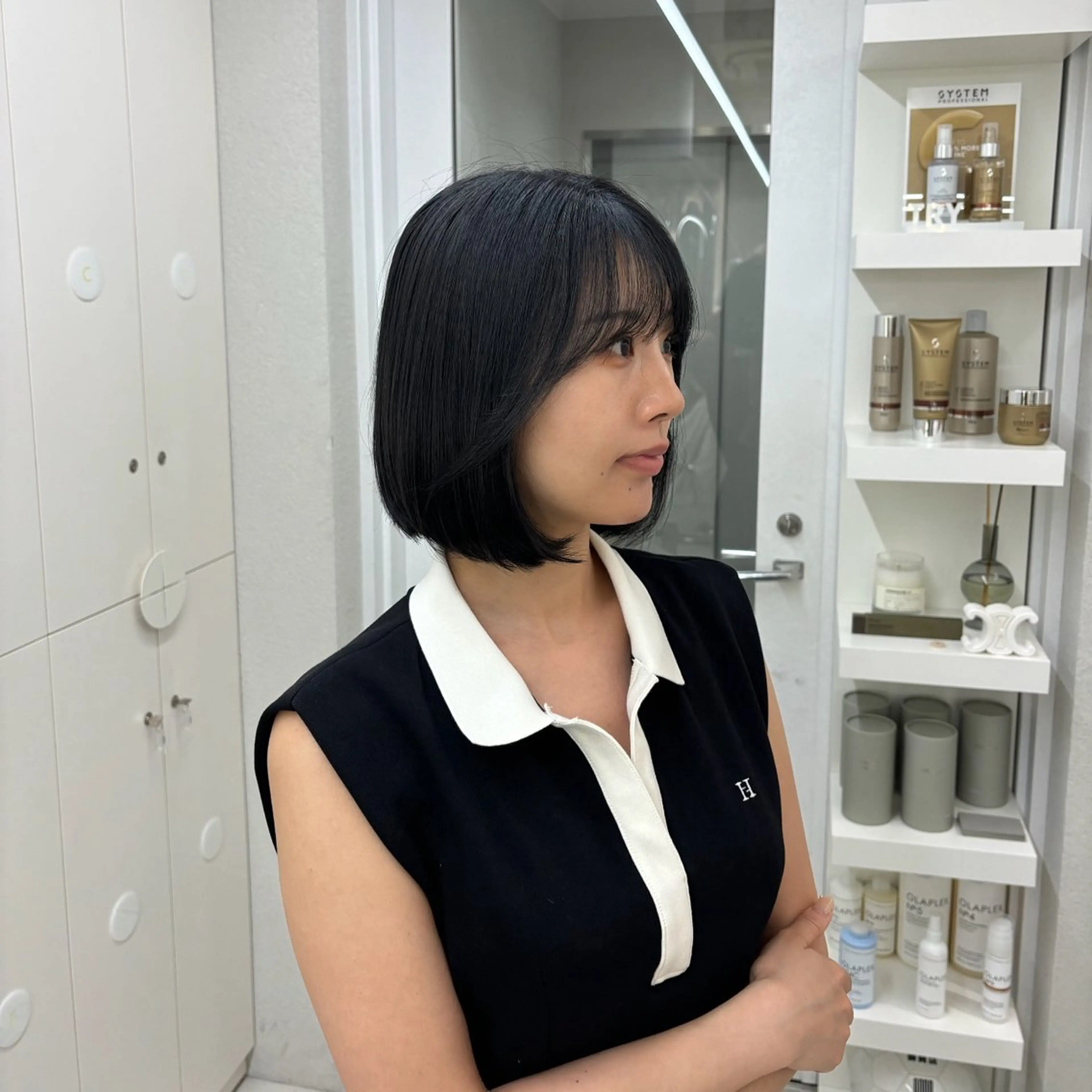 ショート カラー ヘアカラー トリートメント GAGA Hinaのヘアスタイル