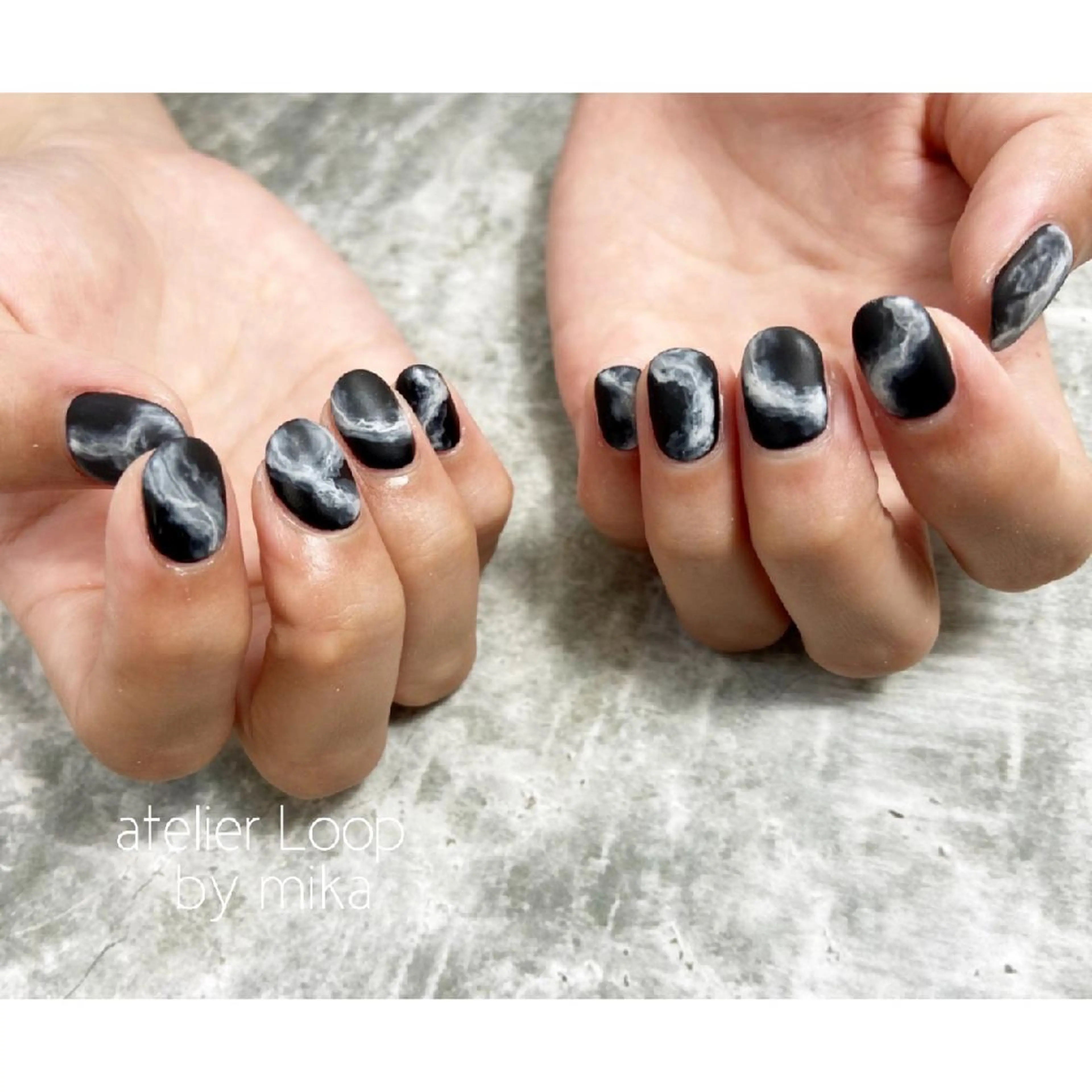 ネイル マットネイル atelierLoopbyshiho所属・atelier Loop♪MIKAのネイルデザイン