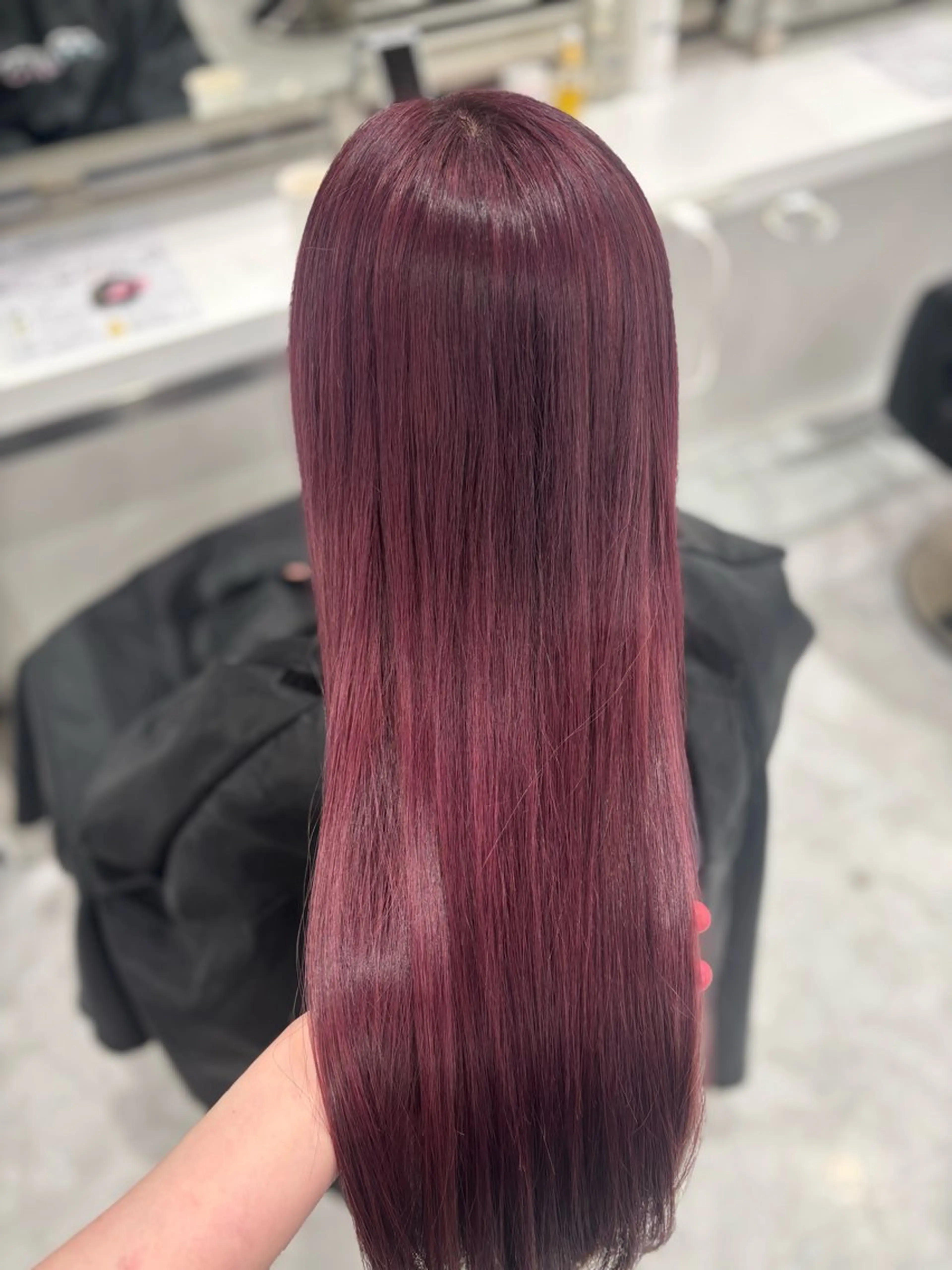 ロング ヘアカラー トリートメント お洒落暖色 🍒AOI🍒のヘアスタイル