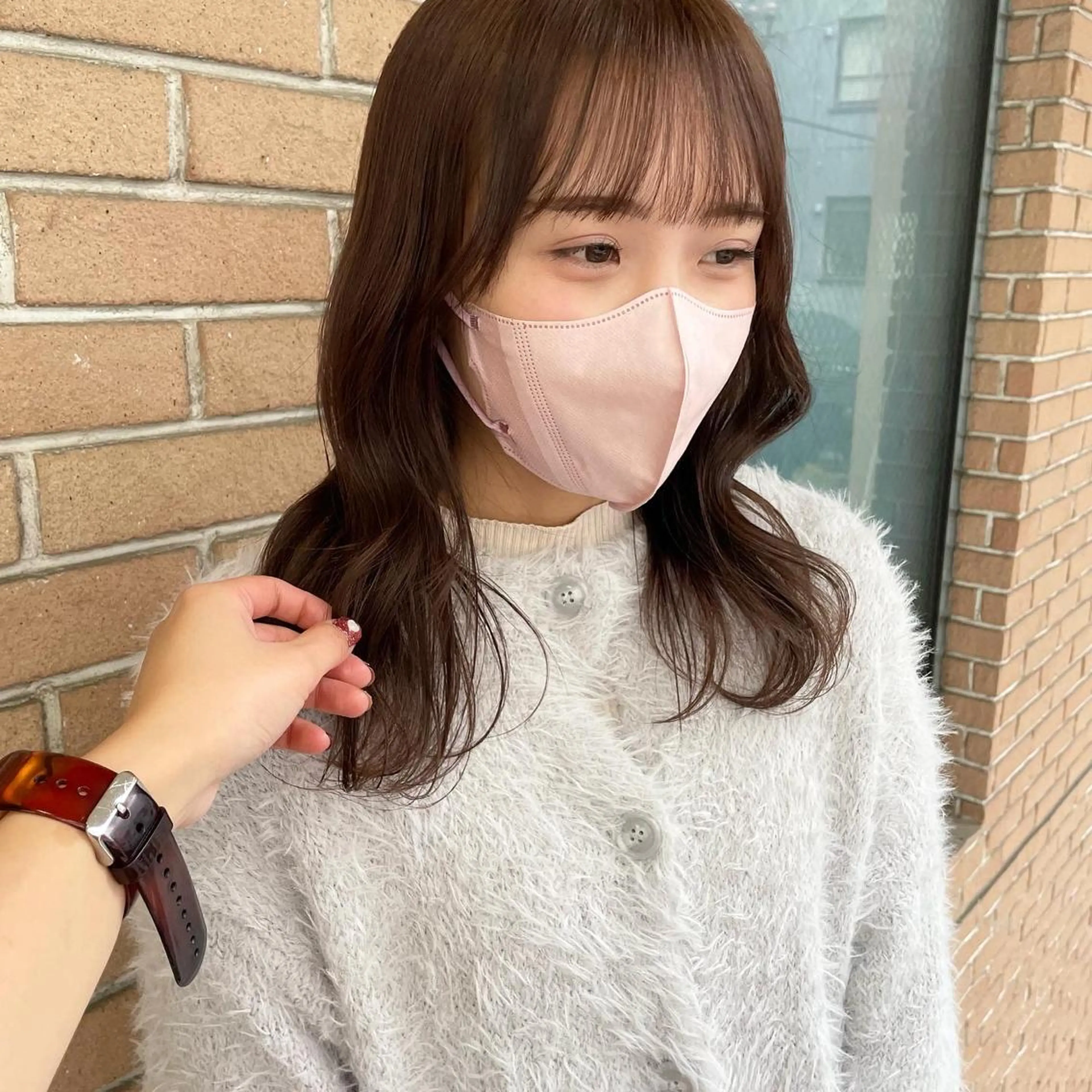 ミディアム カラー ボブヘアカット Rikapi❤️のヘアスタイル