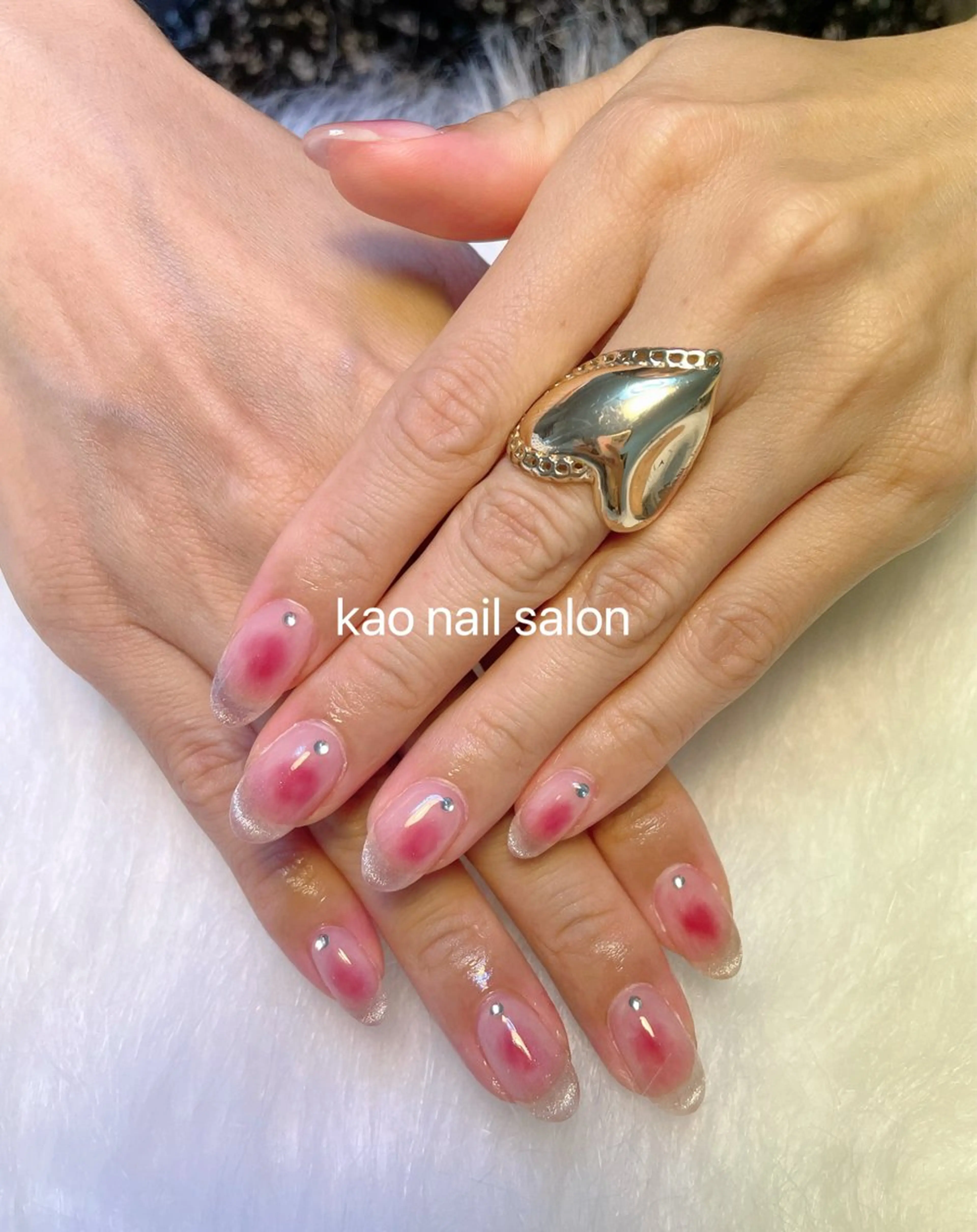 ネイル ハンドネイル kao nail マグネット/長さだしのネイルデザイン