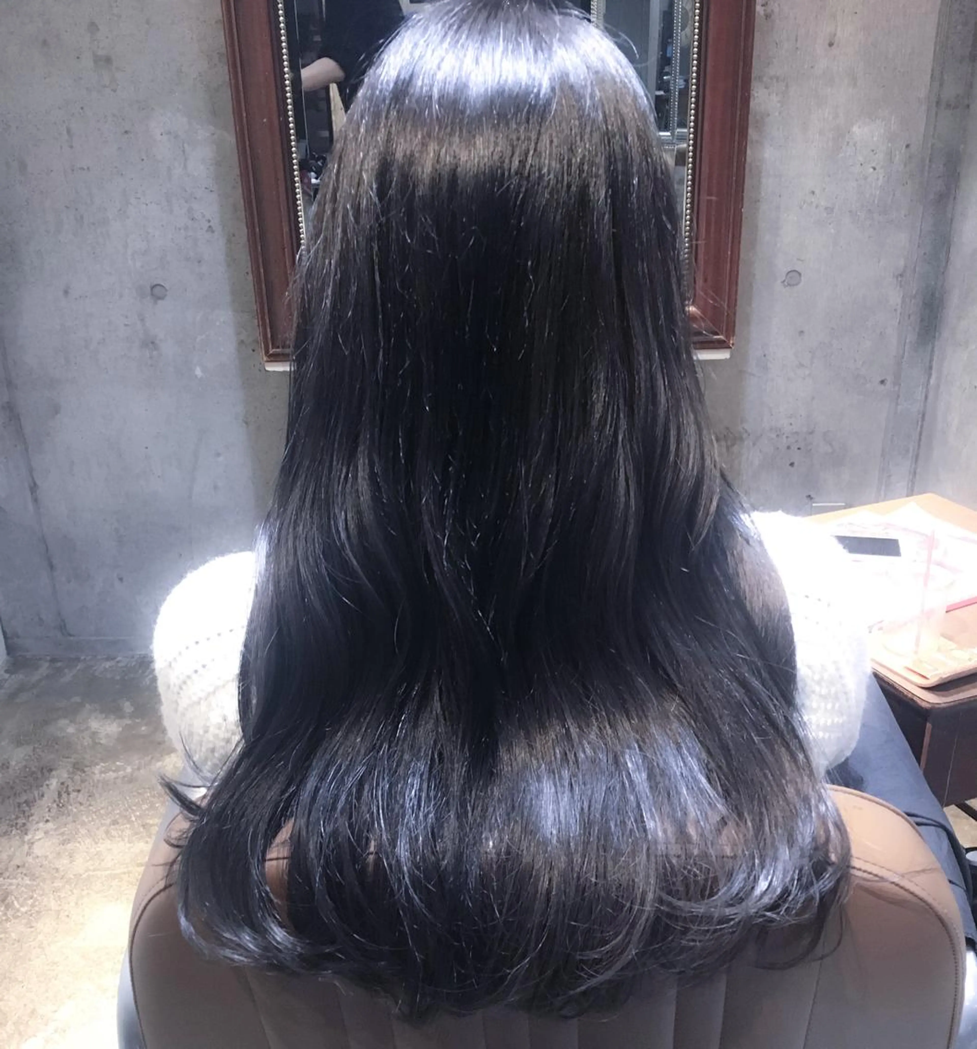 ロング カラー ブルーカラー ブルーグレー 北條 優輝のヘアスタイル