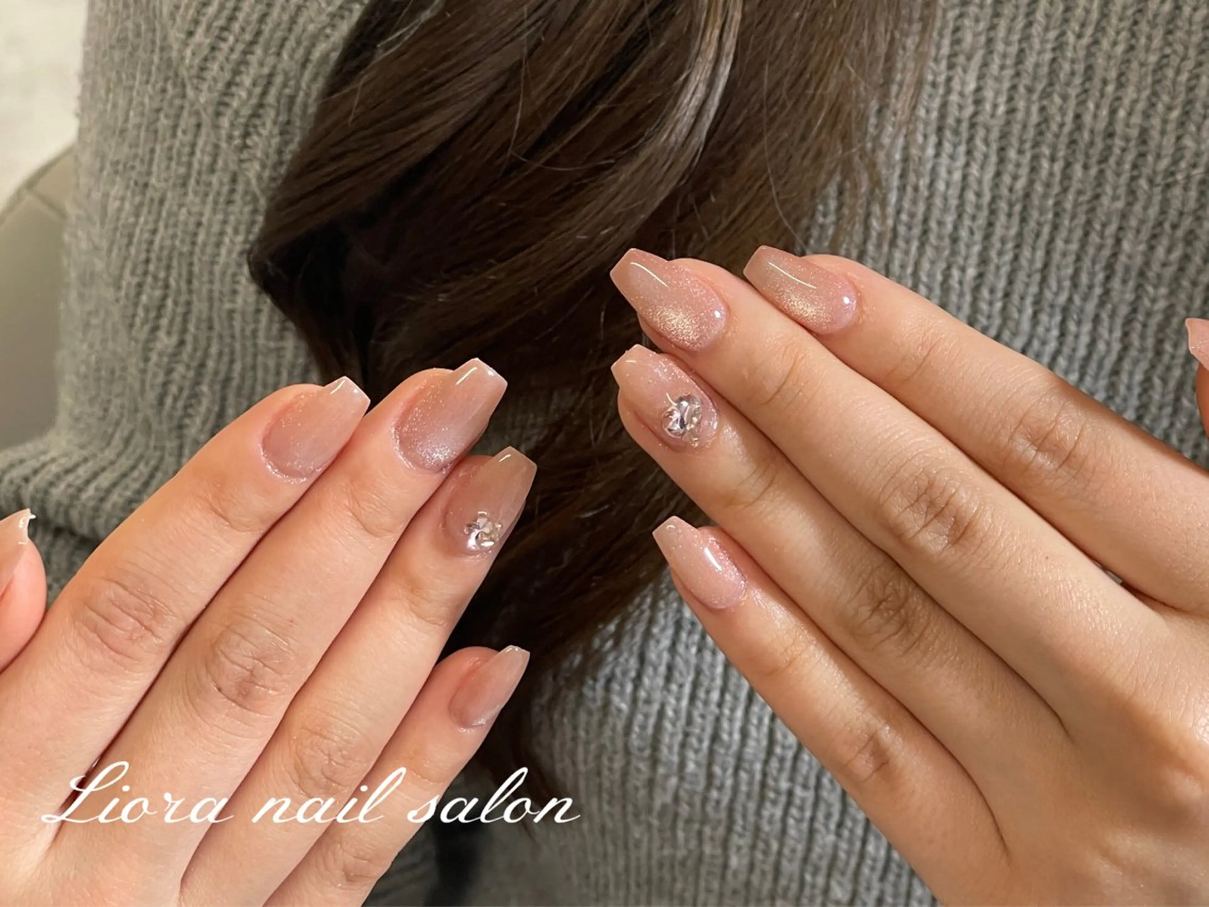 ネイル チークネイル フットネイル フレンチネイル ジェルネイル ガーリー ハンドネイル Liora nail スカルプ専門店のネイルデザイン