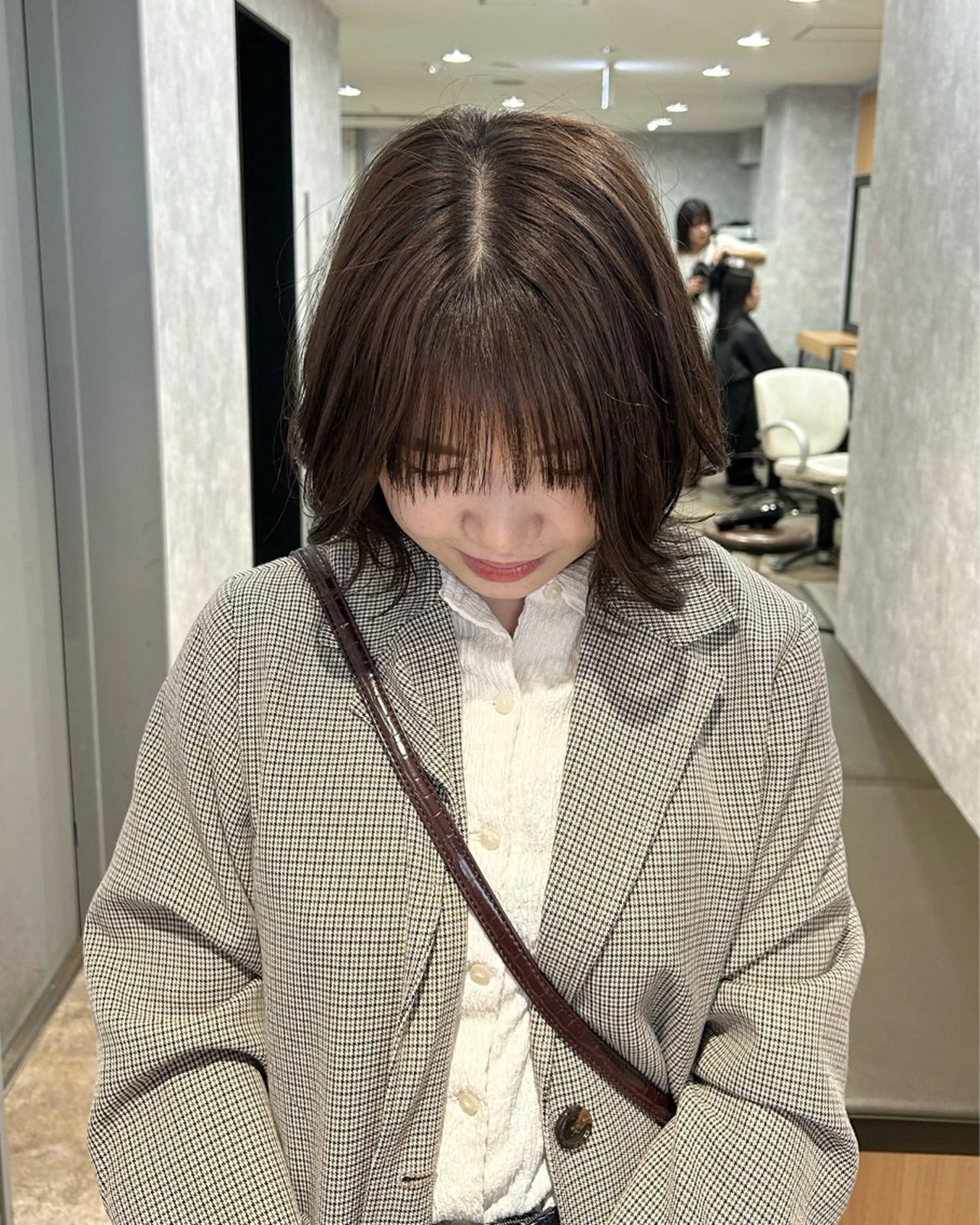 ミディアム 最新ケアカラー 髪質改善YUTOのヘアスタイル