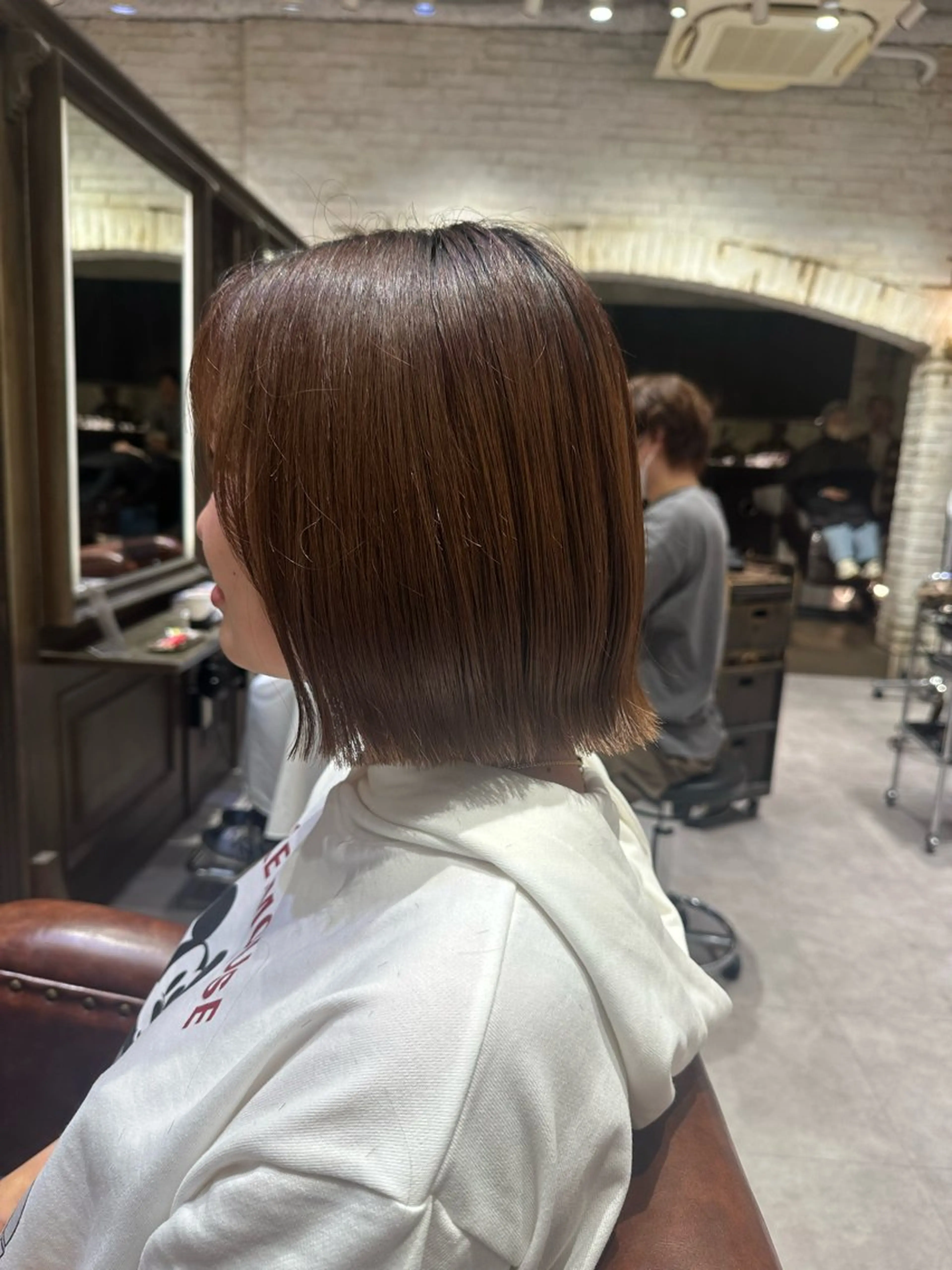 ミディアム 切りっぱなしボブ ボブ 新井 拓海のヘアスタイル