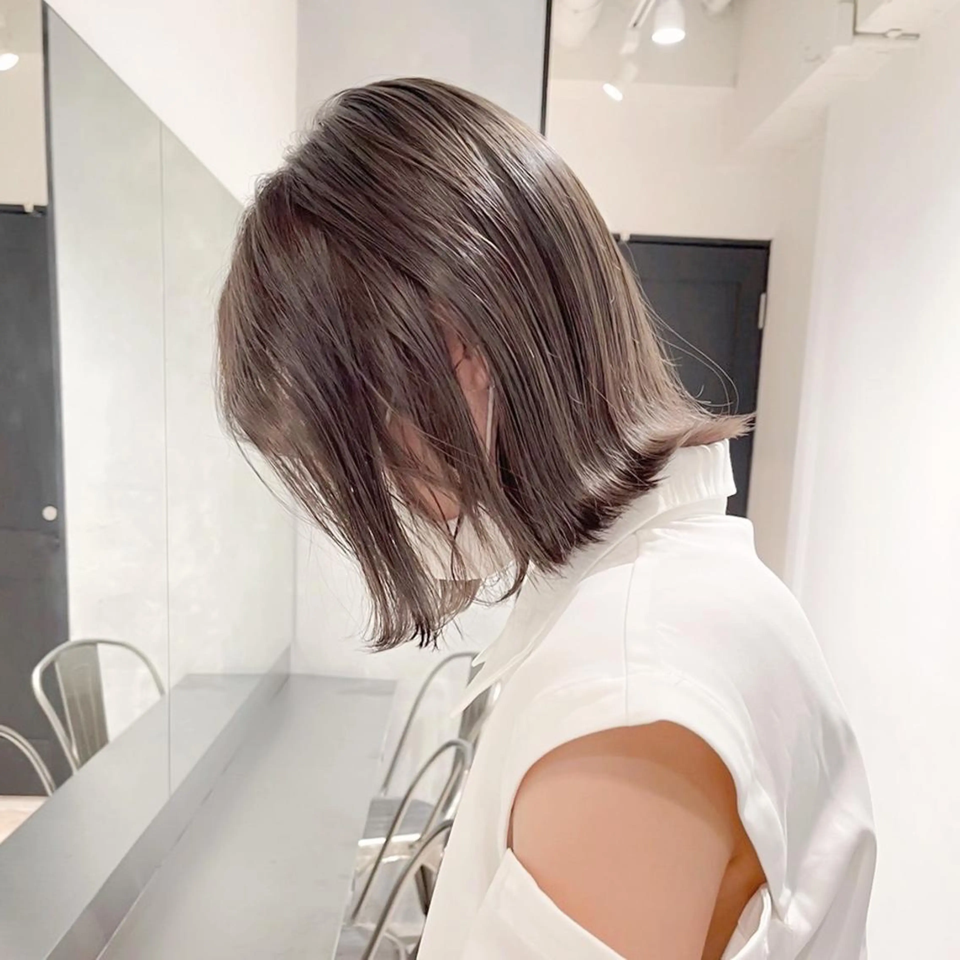 透明感ブリーチ無しダブルカラー+髪質改善トリートメント✨の写真