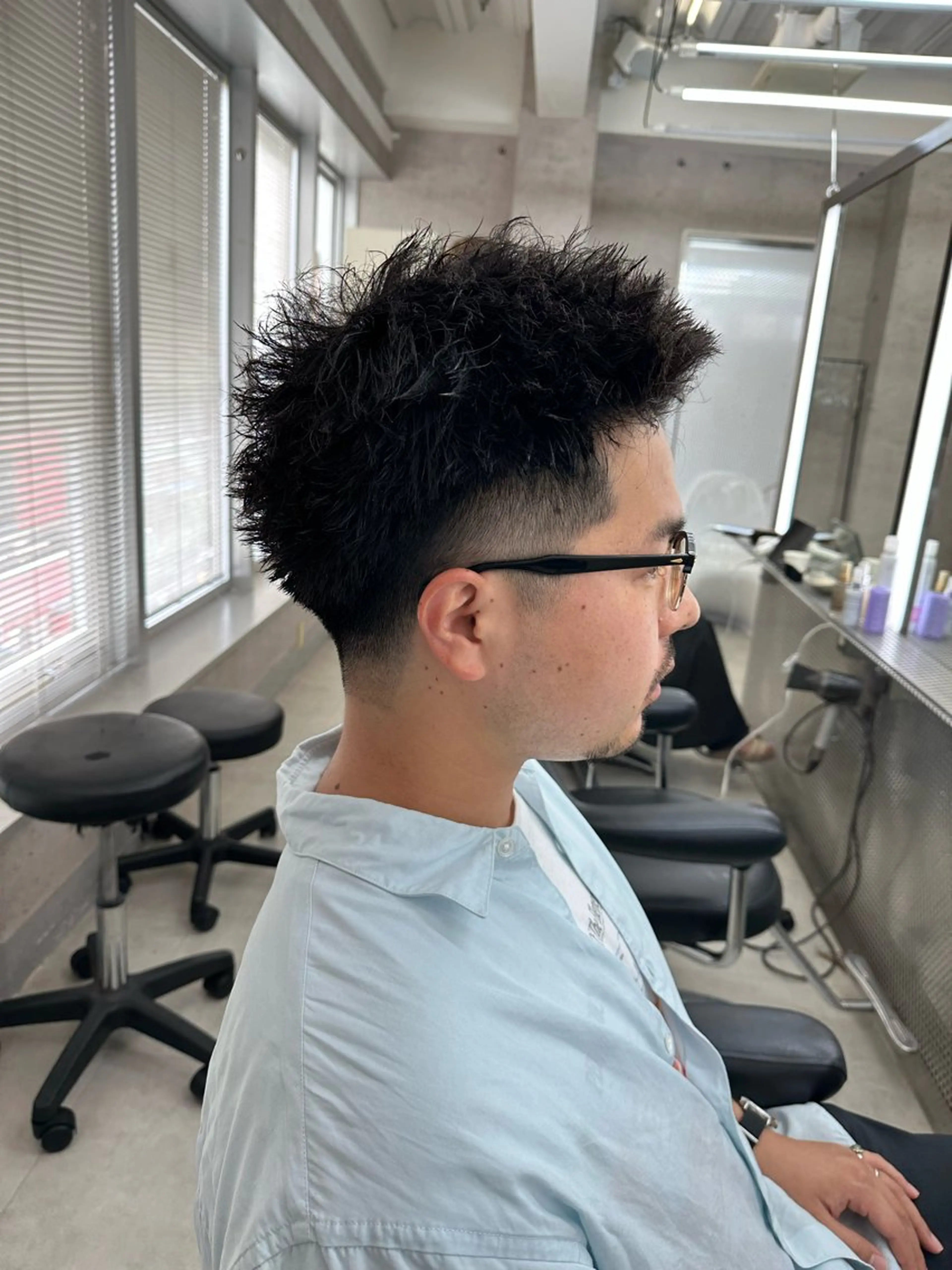 ショート パーマ メンズ カット パーマ 💈メンズ/パーマ 💈中目黒/谷のヘアスタイル