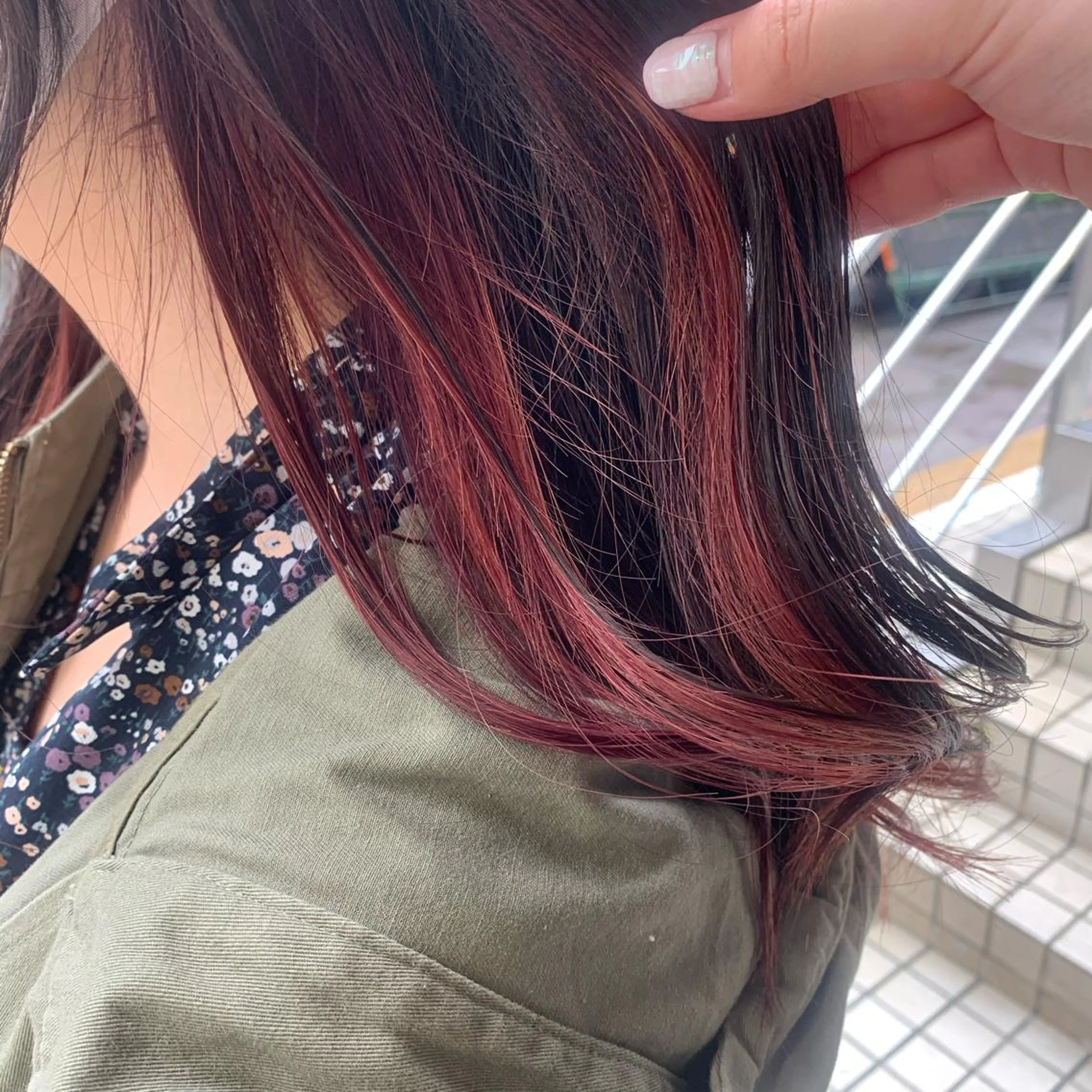 ロング カラー ブリーチ ヘアカラー トリートメント 韓国ヘア🦋 MIYUのヘアスタイル