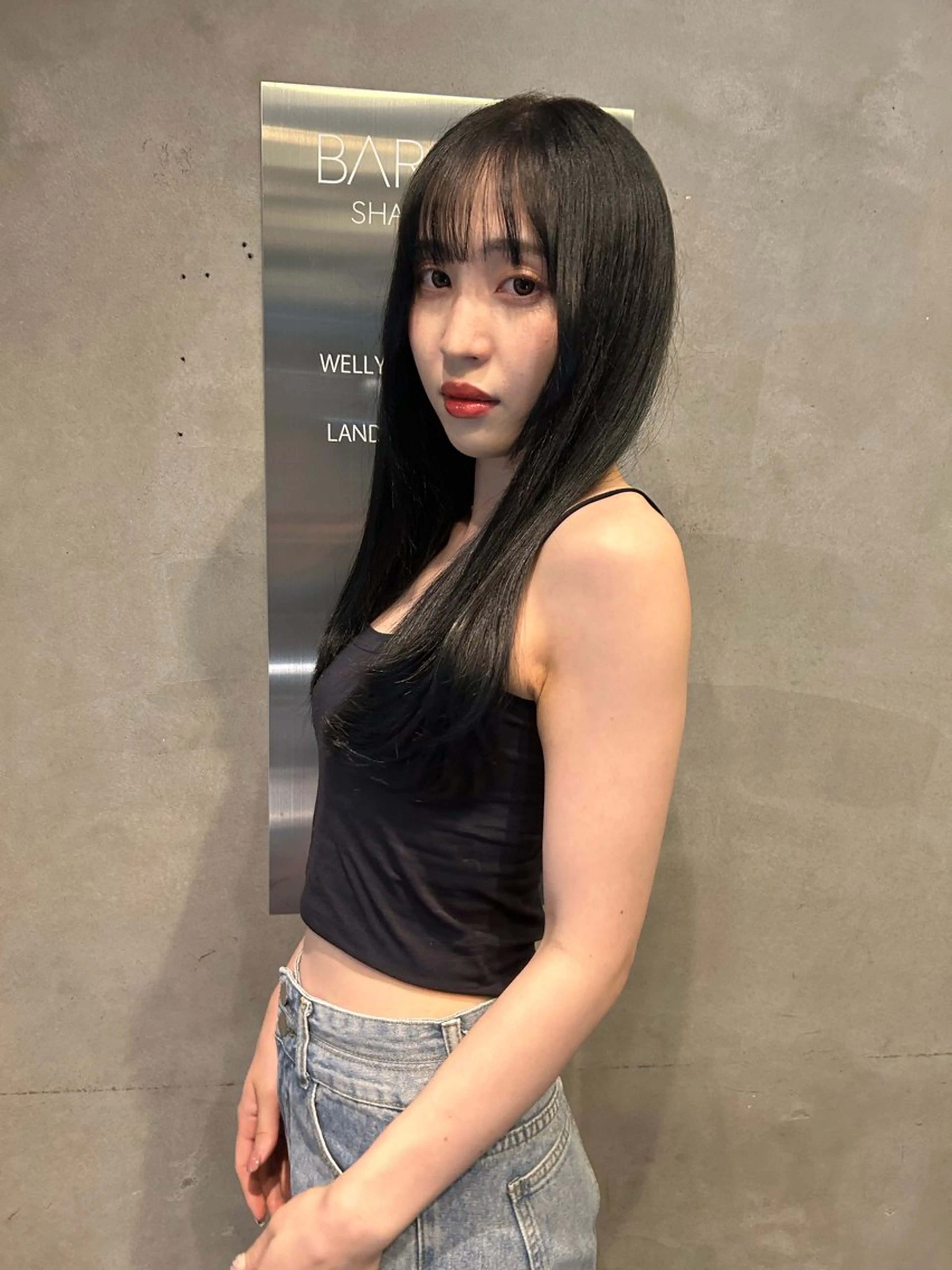 カラー 黒髪 ブルーカラー ブルーブラック 二宮 陽太のヘアスタイル