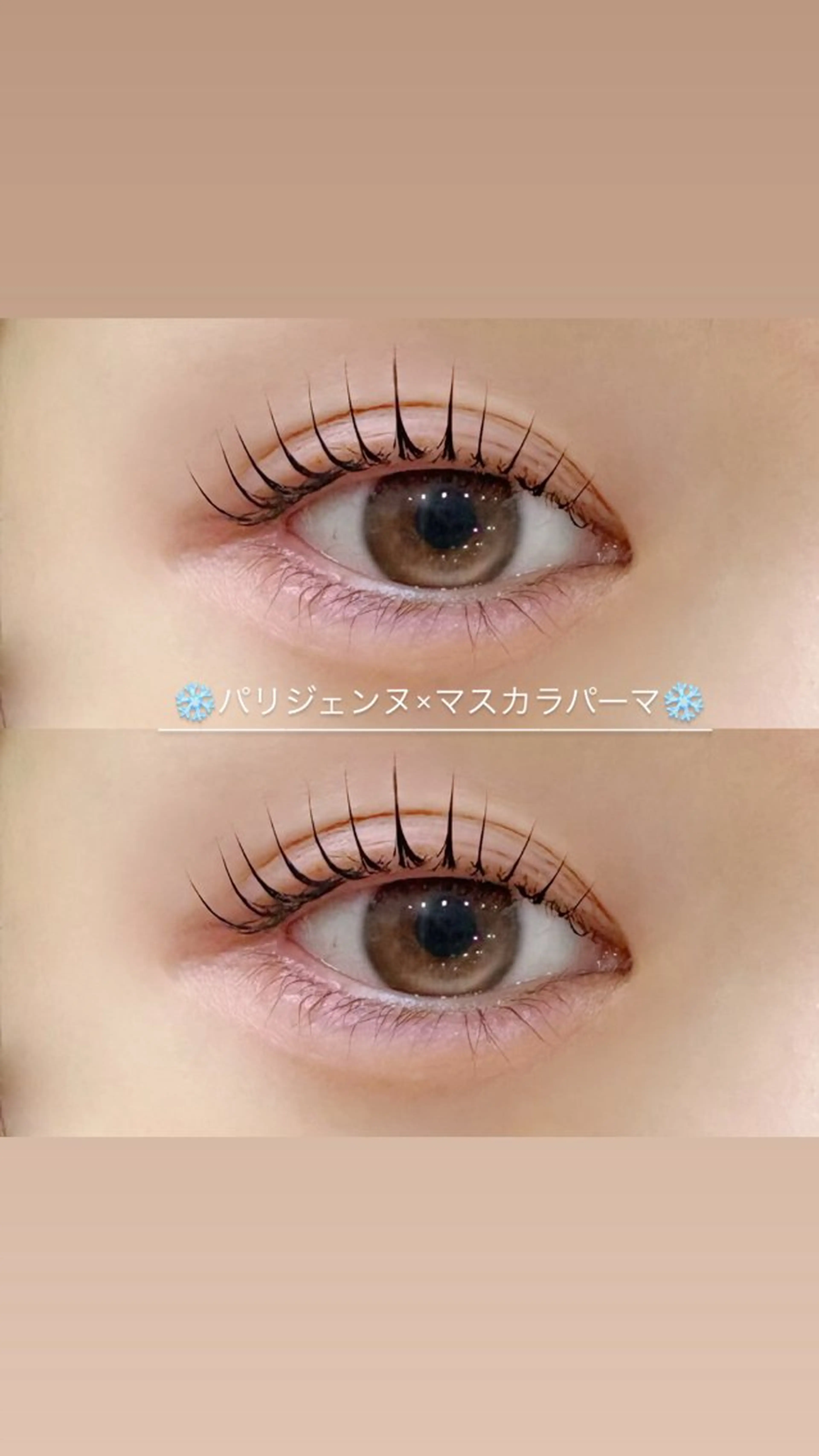 🌷選べるまつげパーマ＋ブラックティント🌷                  🍼束感仕上げ🍼￥4480の写真