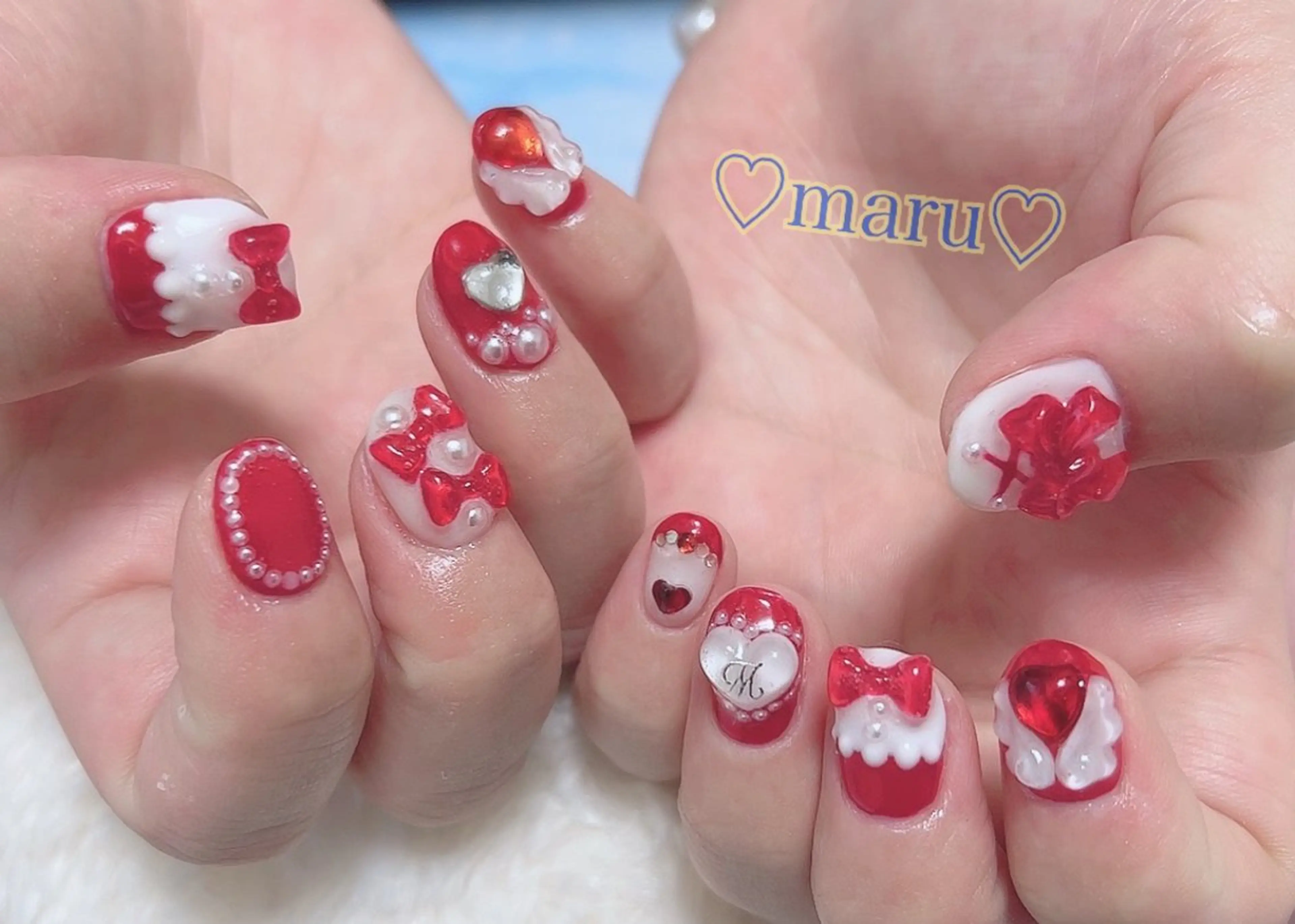 ネイル ハンドネイル フットネイル まるみ ♡のネイルデザイン