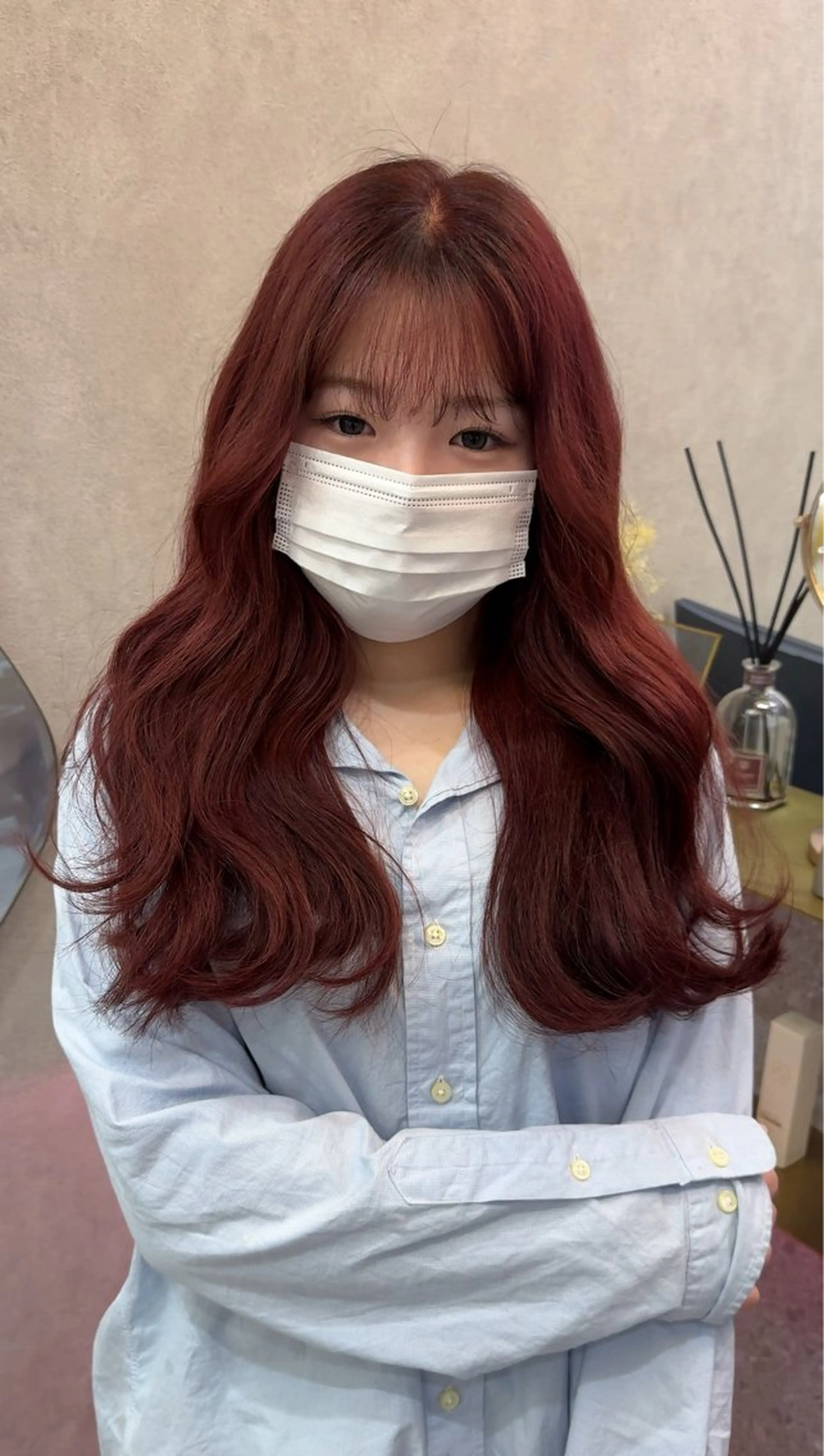 カラー ブリーチ ダブルカラー ブリーチなしカラー ヘアカラー 坂口 京平のヘアスタイル