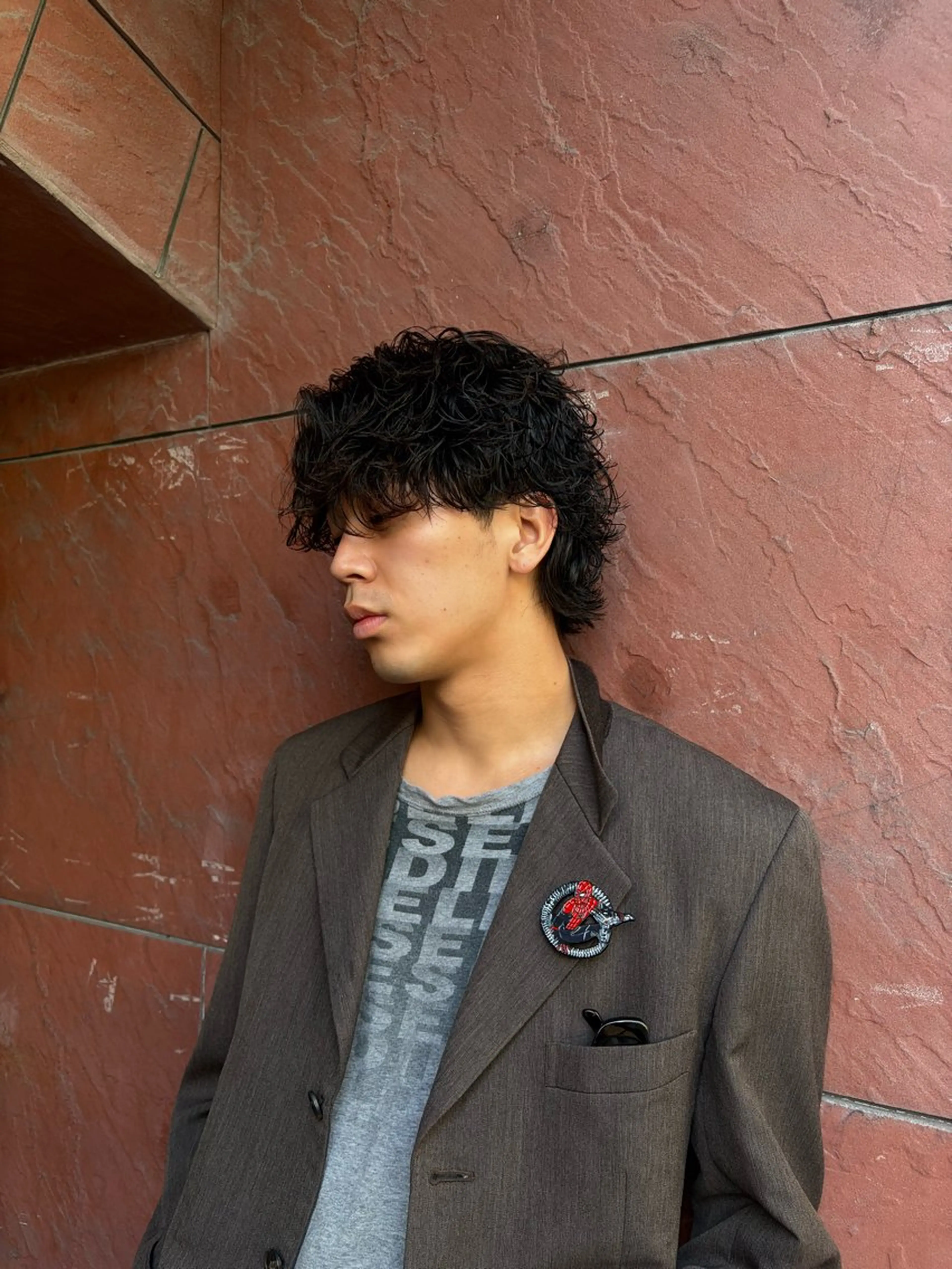 パーマ メンズ メンズパーマ 波巻きパーマ カット パーマ Ace栄所属・メンズ専門/ メンズパーマ/ゆうとのヘアスタイル