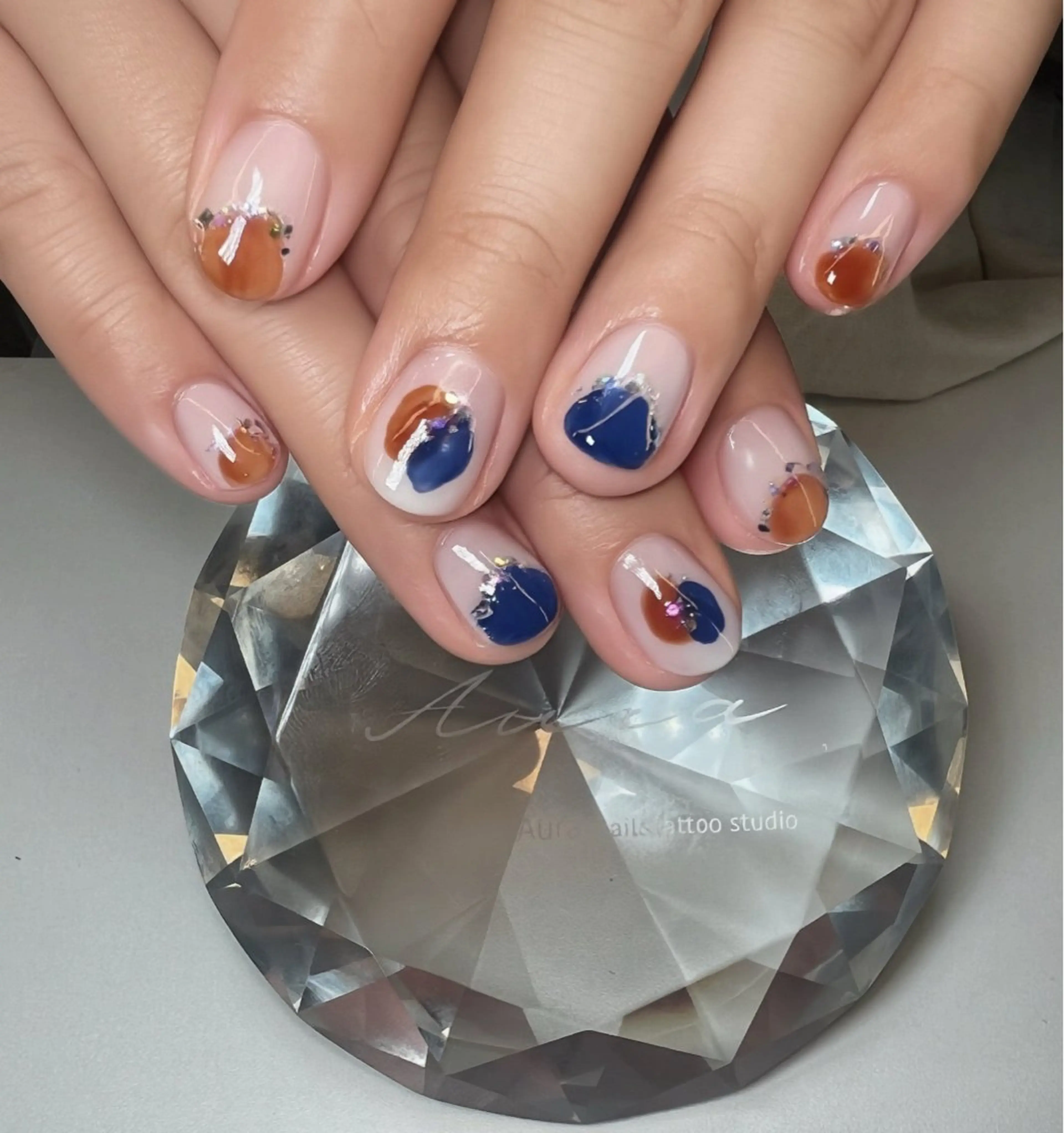 ネイル 持ち込み ハンドネイル aura nail.のネイルデザイン