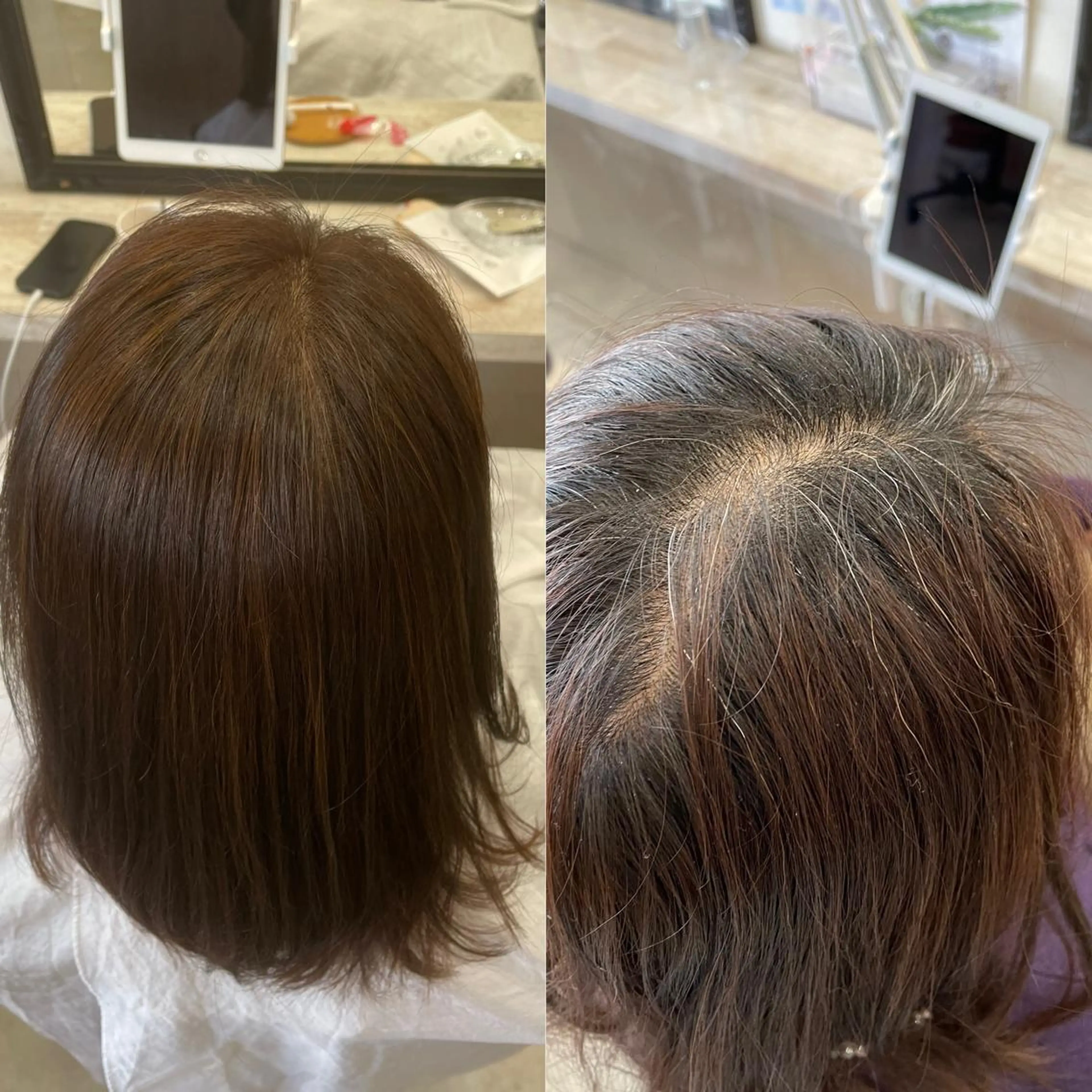 ミディアム カラー fleur所属・津田 あかねのヘアスタイル