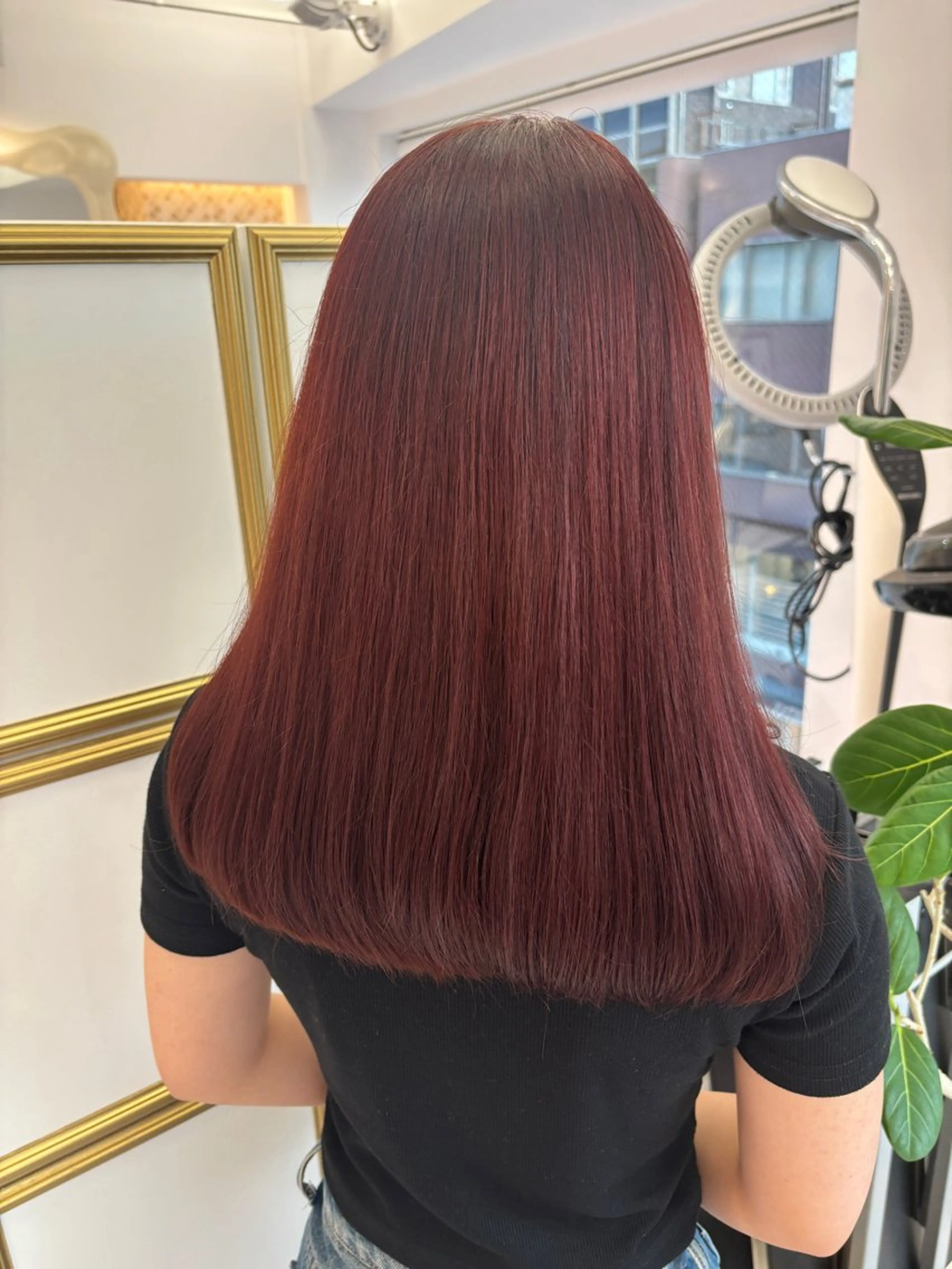 ロング カラー ブリーチ ブラウンカラー ダブルカラー ブリーチなしカラー レッドカラー カット ヘアカラー トリートメント 💐レイヤー/透明感 カラー💐智口彩香のヘアスタイル