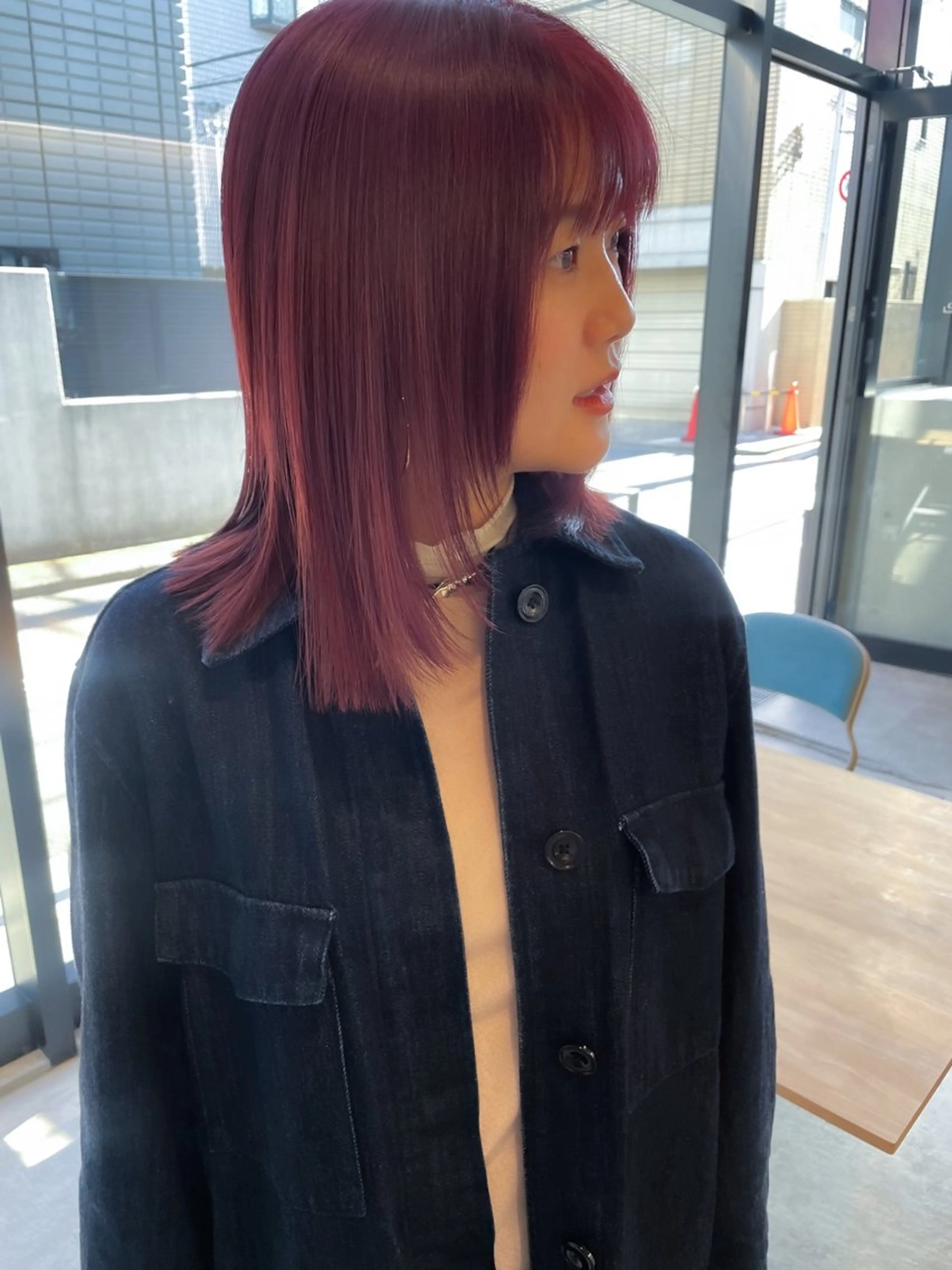 ミディアム カラー ヘアアレンジ ミニボブ/ブリーチ 🌈MISATOのヘアスタイル