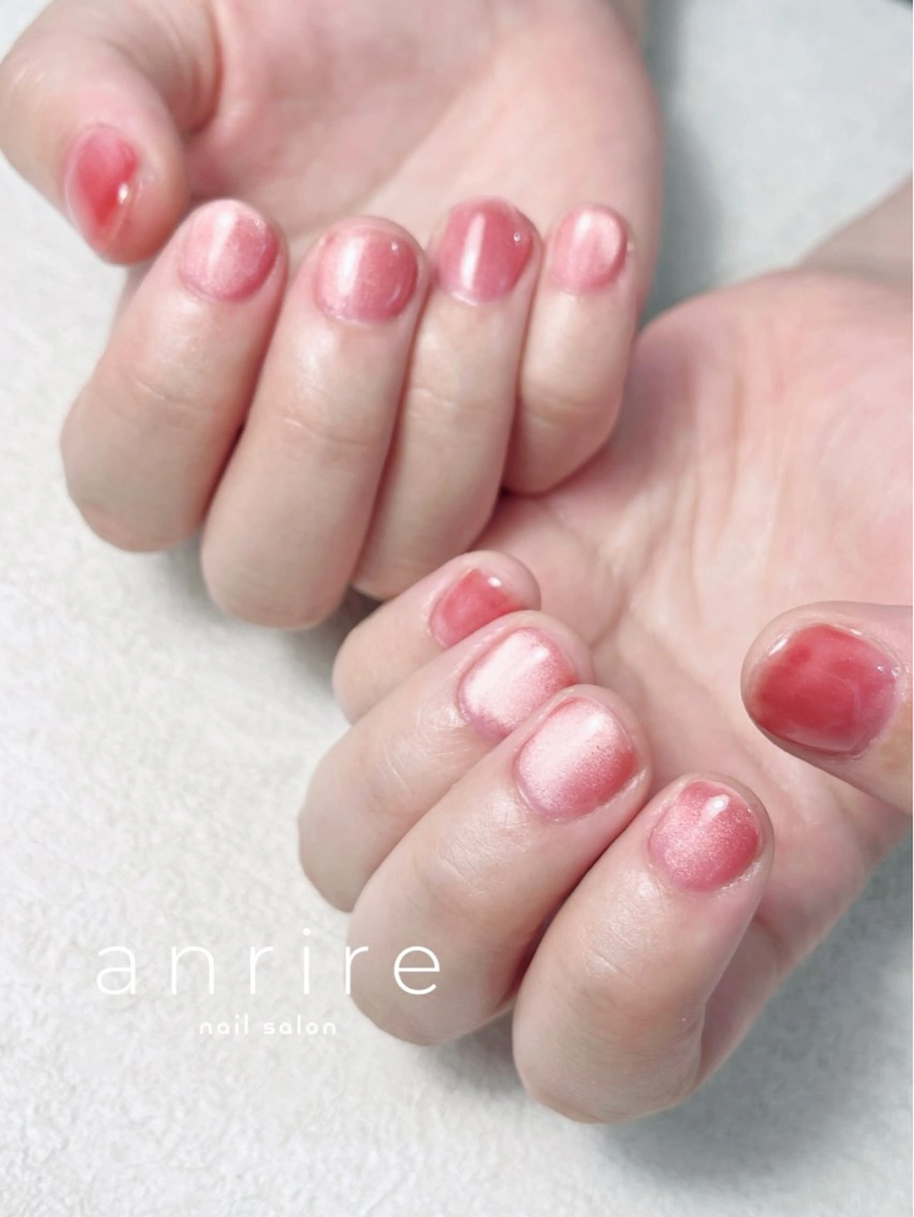 ネイル ジェルネイル マグネットネイル オフィスネイル ワンカラーネイル パラジェル ハンドネイル nail salon anrire〜アンリール〜所属・nailsalon anrireのネイルデザイン