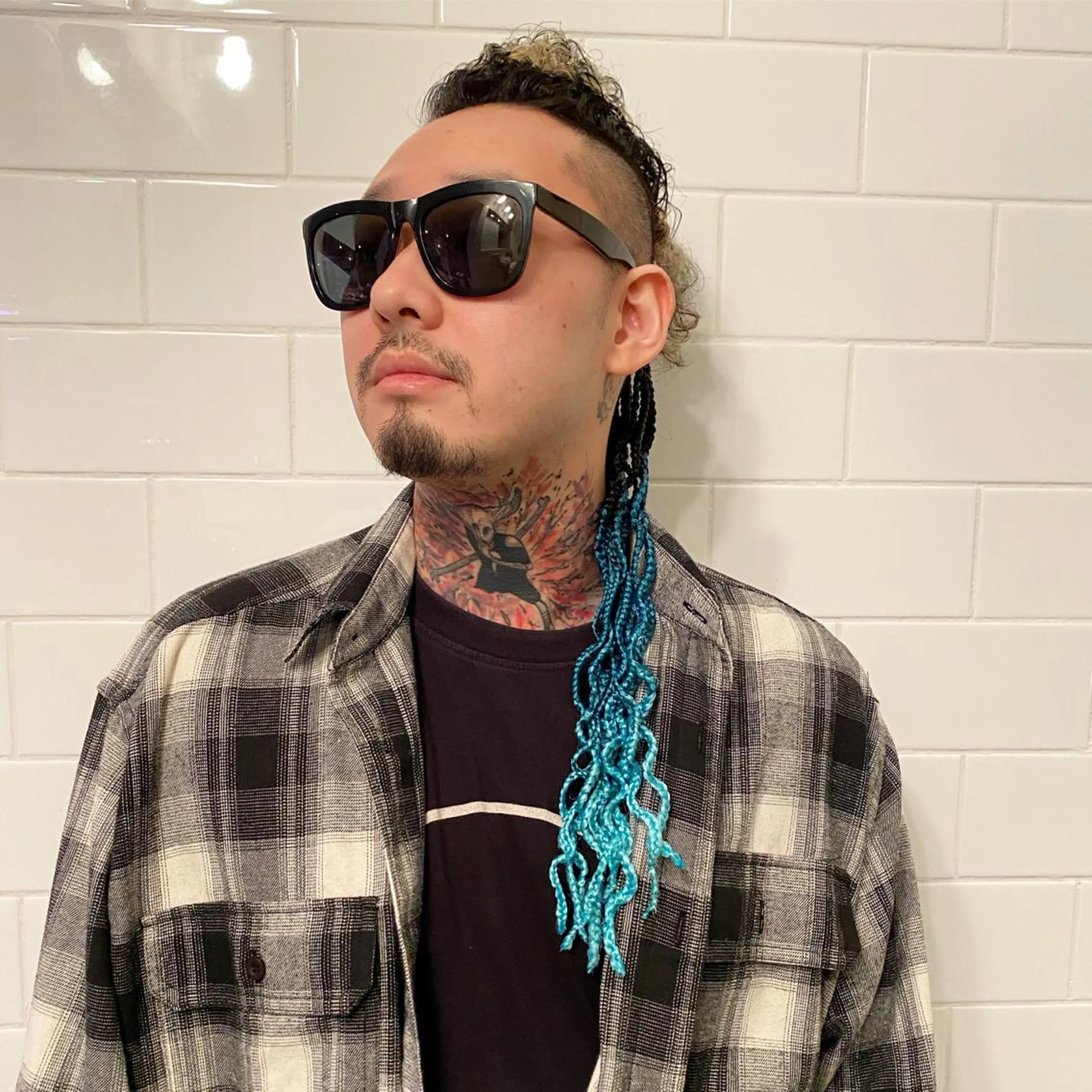 ロング カラー パーマ ヘアアレンジ メンズ キッズ ネイル マツエク・マツパ 中元 淳のヘアスタイル