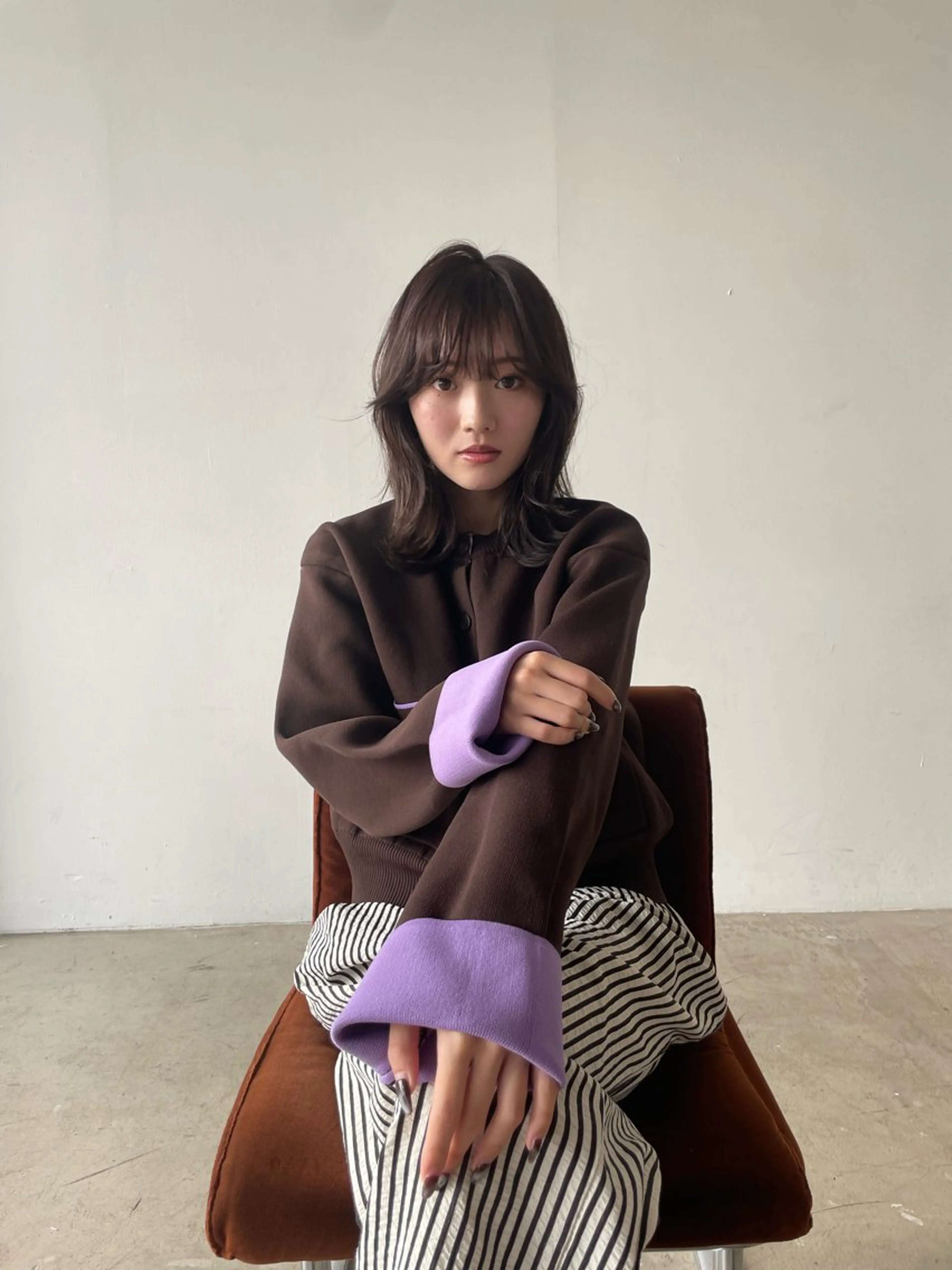 ミディアム カラー くびれヘア カット ヘアカラー トリートメント 髪質改善カラー🪡✨ レイヤー/ rinaのヘアスタイル