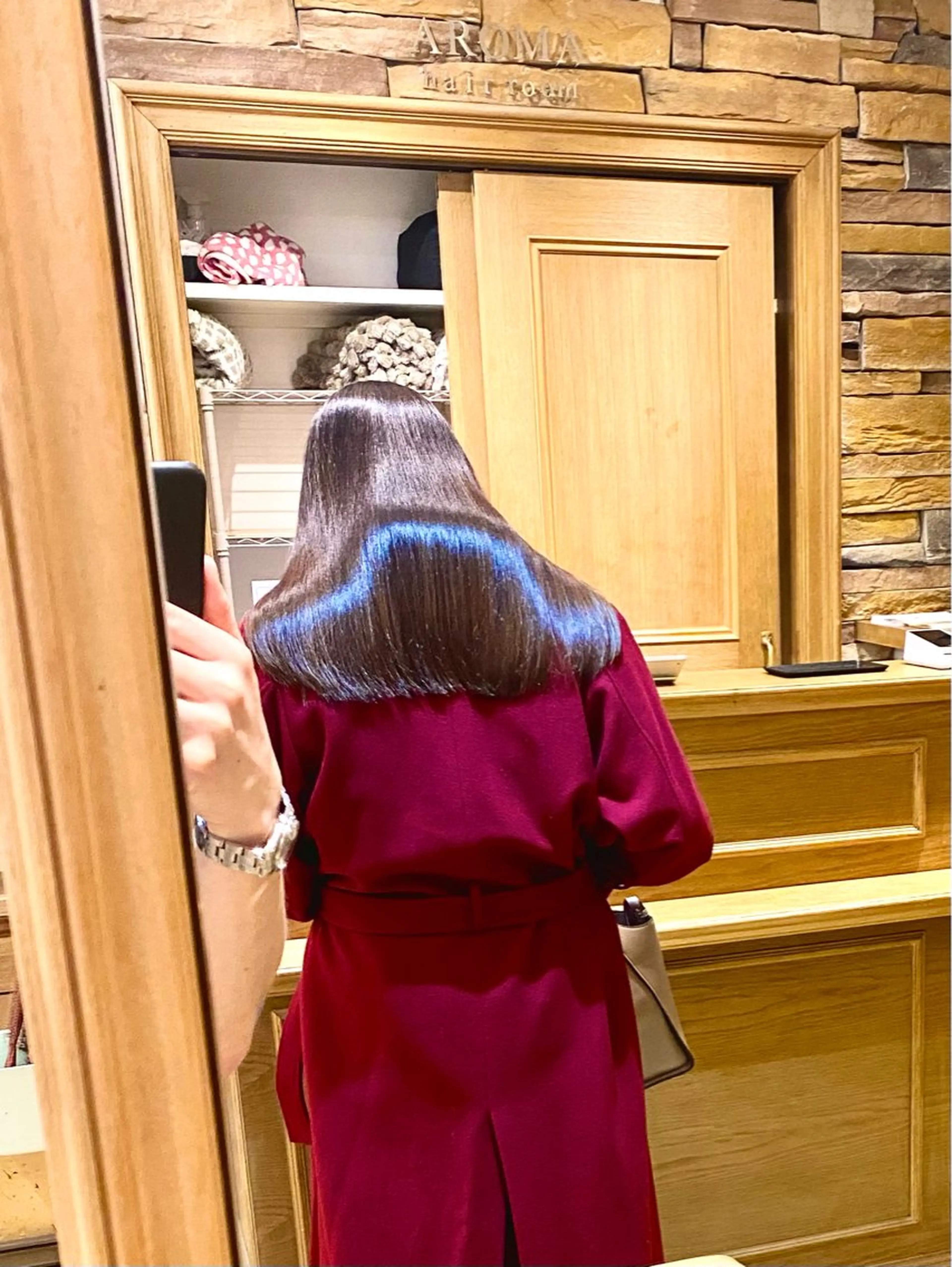 ロング カット 縮毛矯正 千 田のヘアスタイル