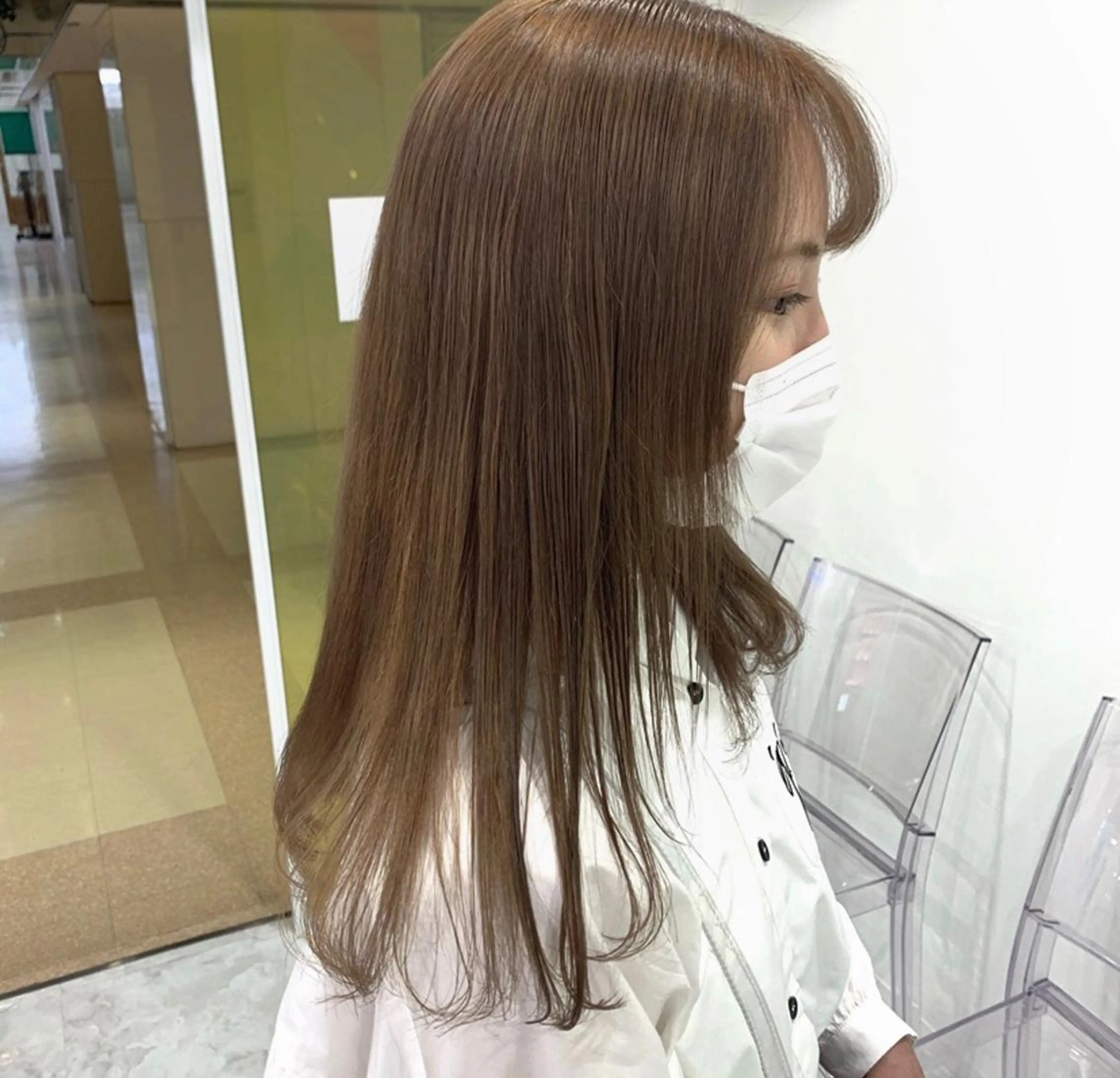 セミロング カラー ヘアアレンジ GO TODAY SHAiRE SALON  原宿verno店所属・完全💗マンツーマン marinのヘアスタイル