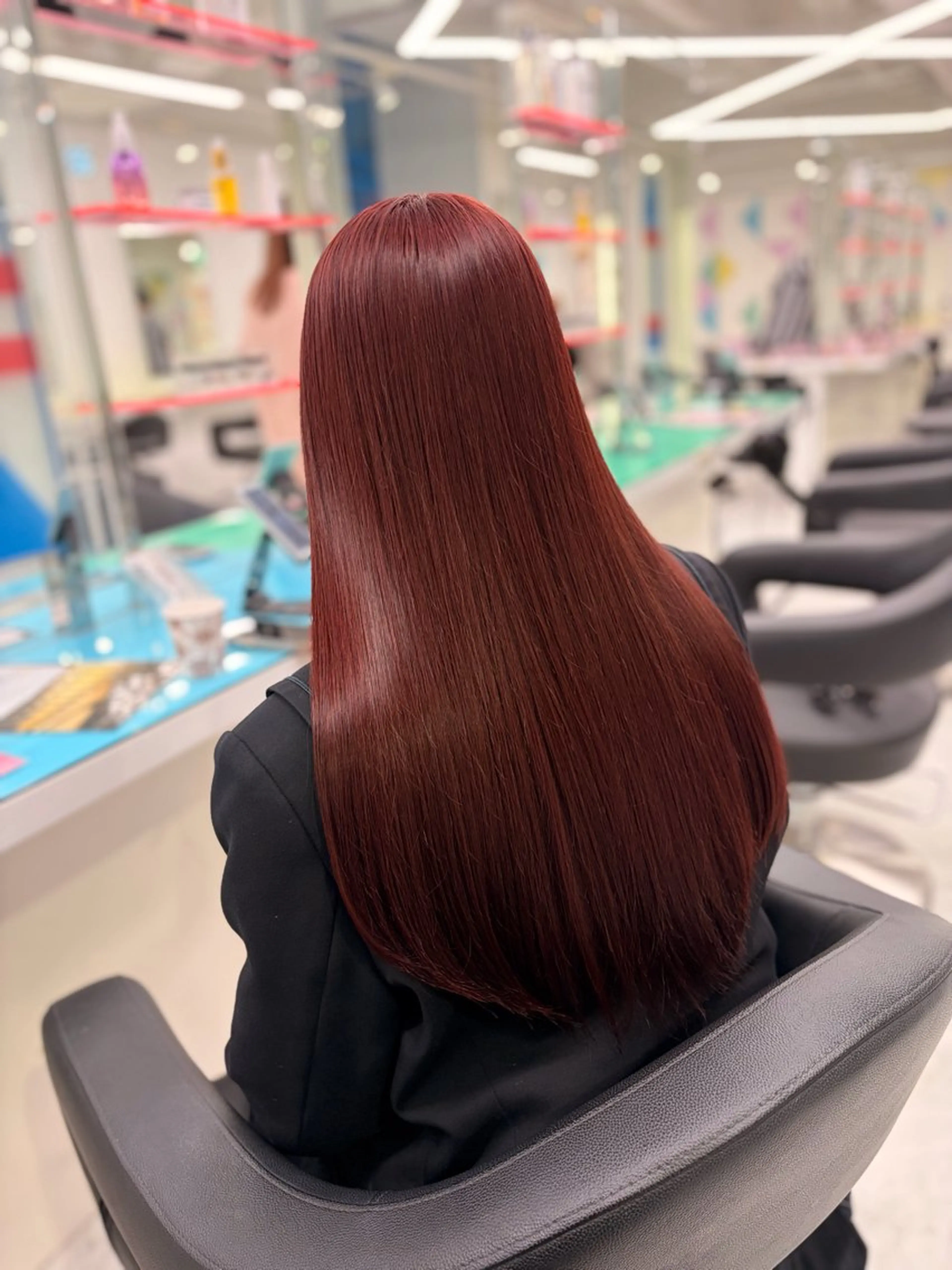 ロング カラー ヘアカラー 大人っぽ♡上品な暖色 ♡ブリーチなし♡のヘアスタイル