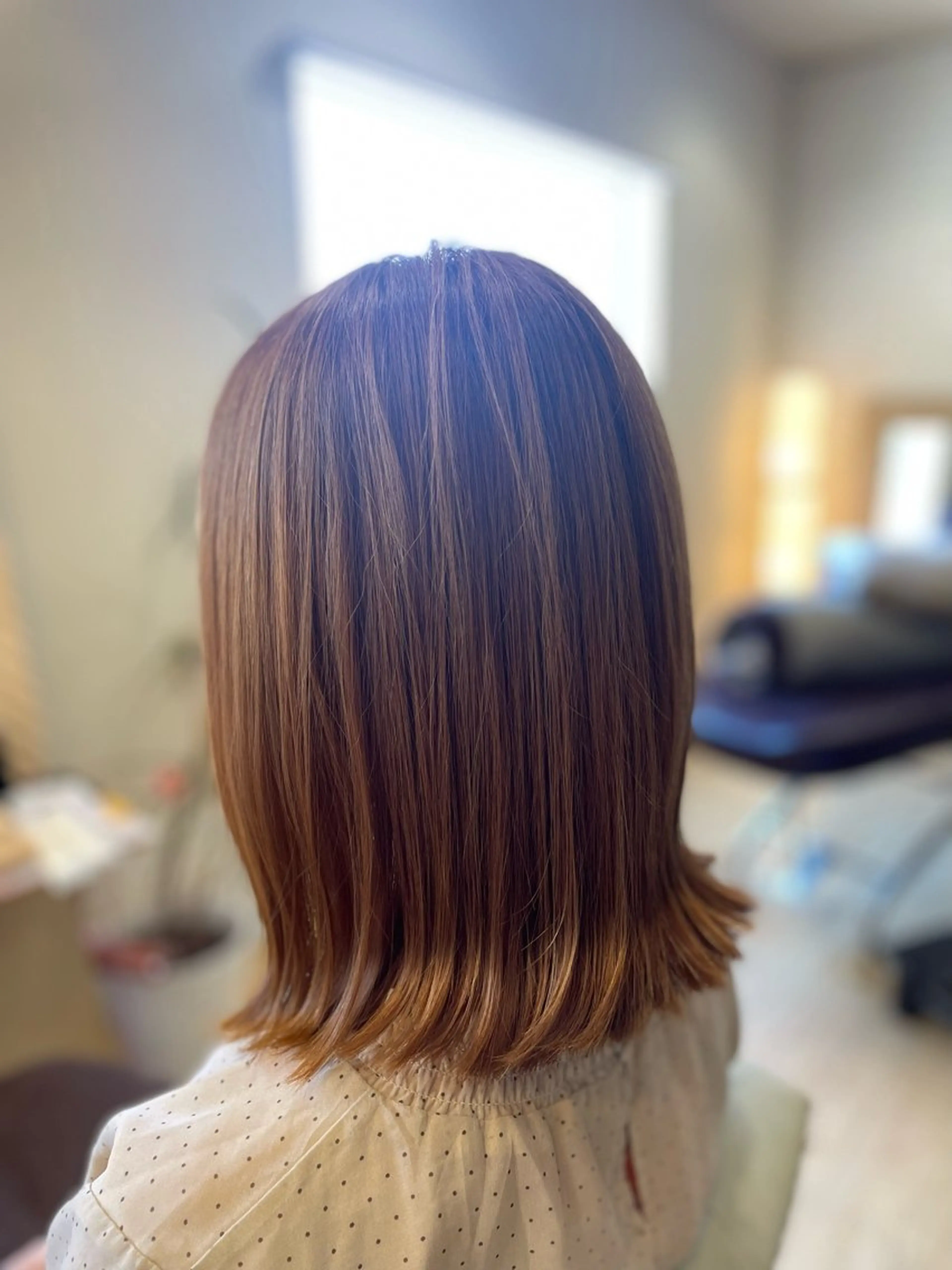 セミロング カラー 縮毛矯正 トリートメント hair&spa Reple所属・ヘッドスパが得意 chiakiのヘアスタイル