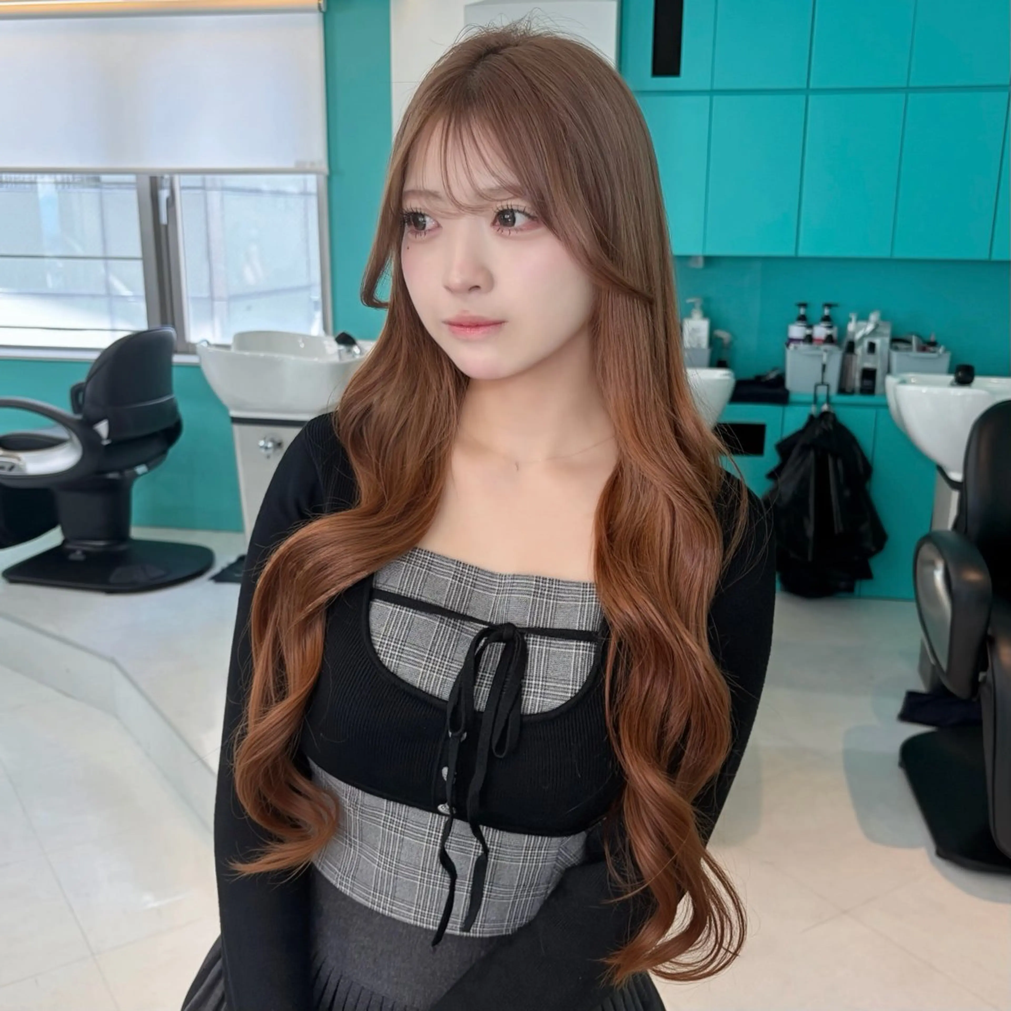 ロング カラー ブラウンカラー マロンブラウン ヘアカラー トリートメント デザインカラー/ ボブ/Natsukiのヘアスタイル