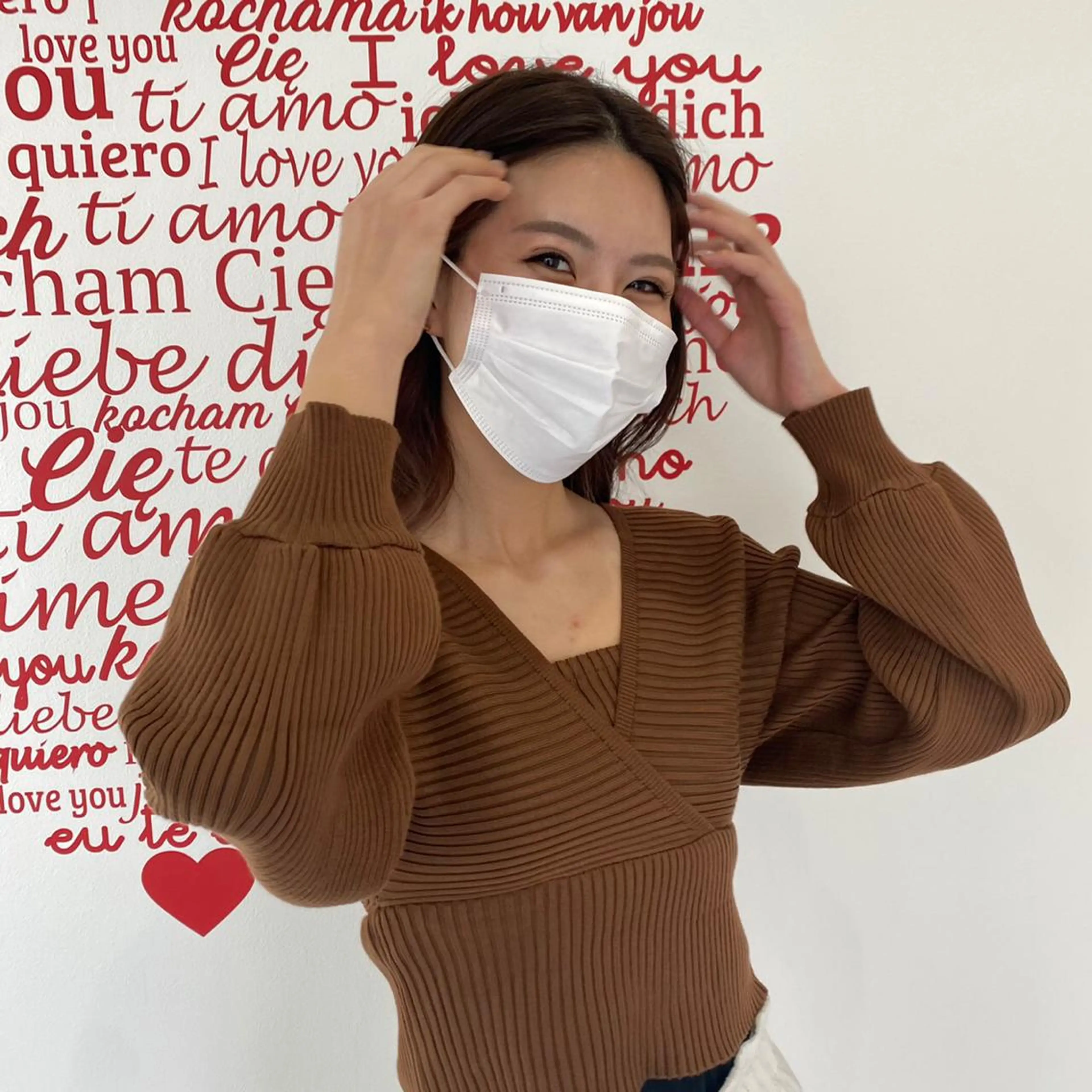 セミロング カラー ヘアアレンジ CREAPY所属・日向野 利菜のヘアスタイル