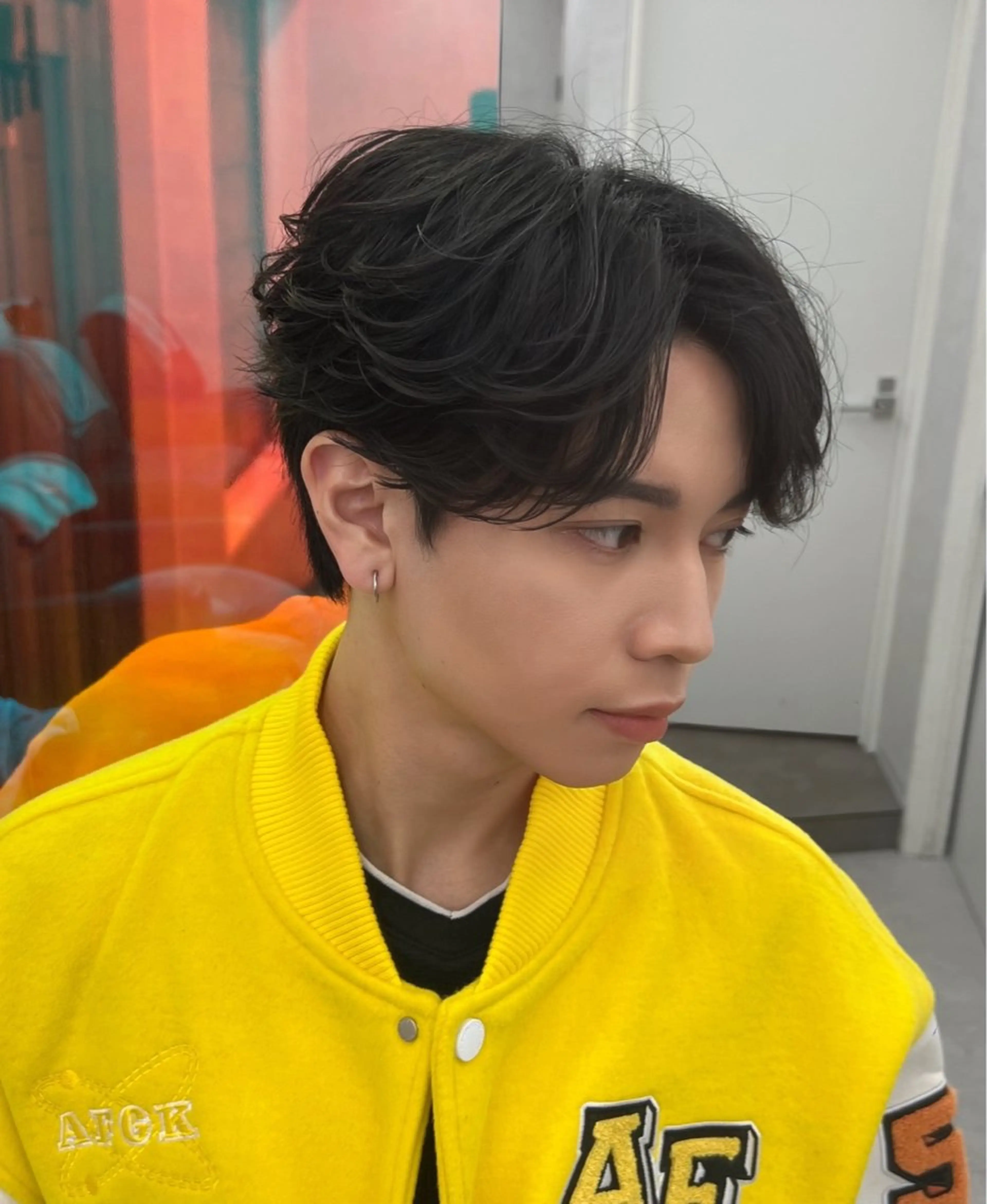 ショート メンズ フェザーパーマ メンズパーマ カット パーマ 古川 颯馬のヘアスタイル