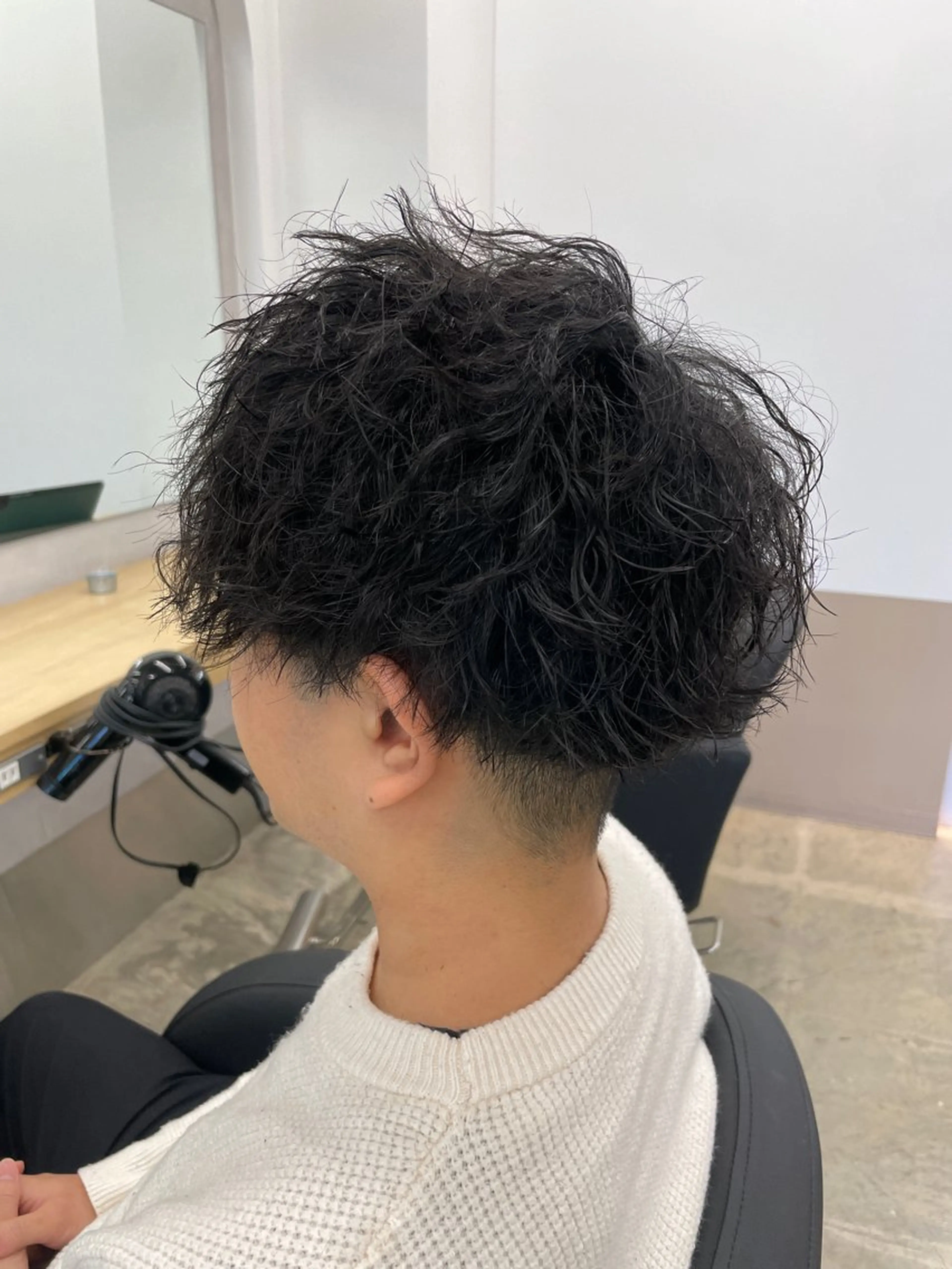 ショート パーマ カット パーマ エフェクトブリーチ/ 長木雄飛のヘアスタイル