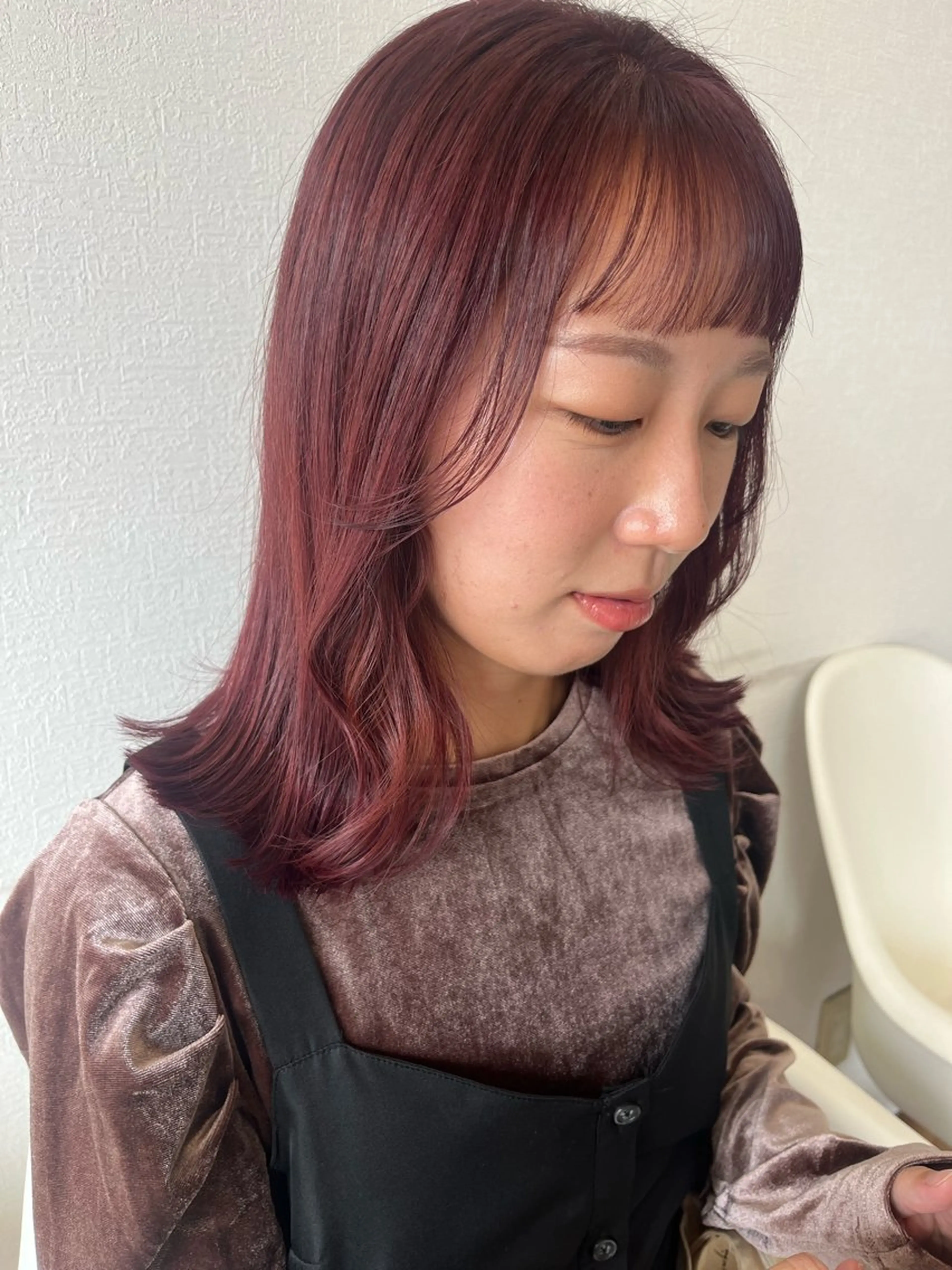 ミディアム カラー カット ヘアカラー トリートメント 🌼sunc HINAMI🌼のヘアスタイル