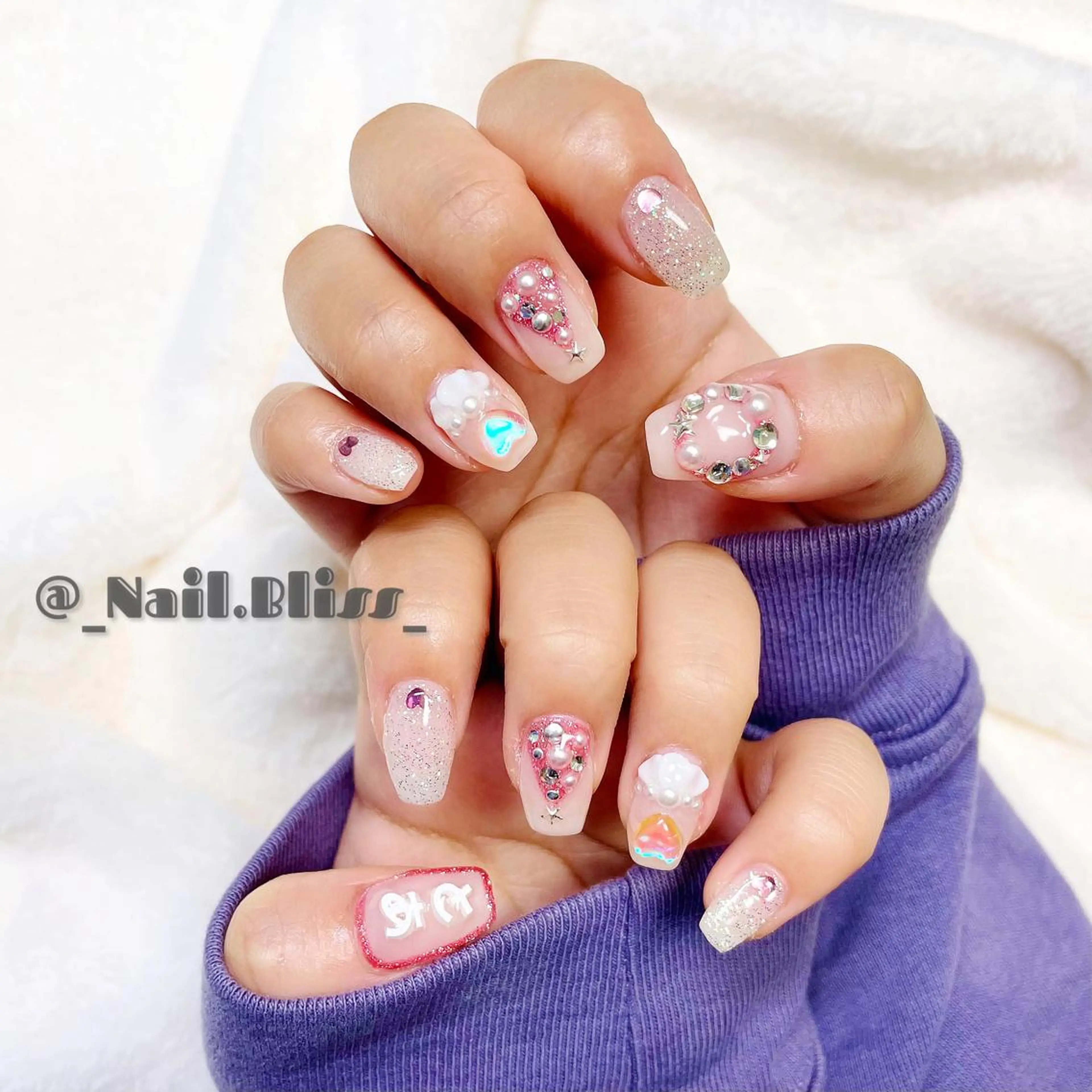 ネイル 冬ネイル クリスマス ハンドネイル NAIL BLISSのネイルデザイン