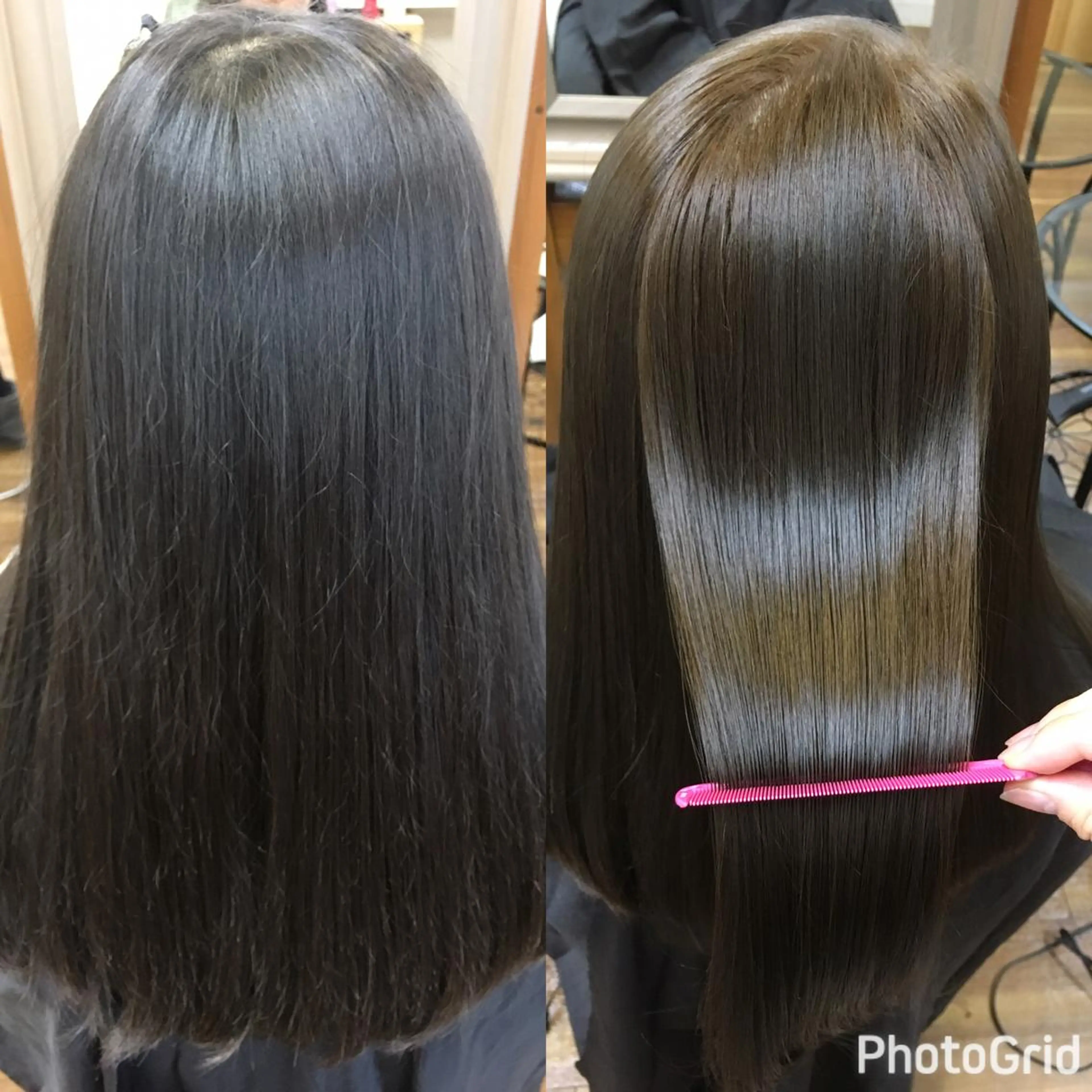 ロング カラー パーマ ヘアアレンジ イルミナカラー PALETTE(パレット)所属・SHIORI💜口コ ミNo.1艶カラーのヘアスタイル