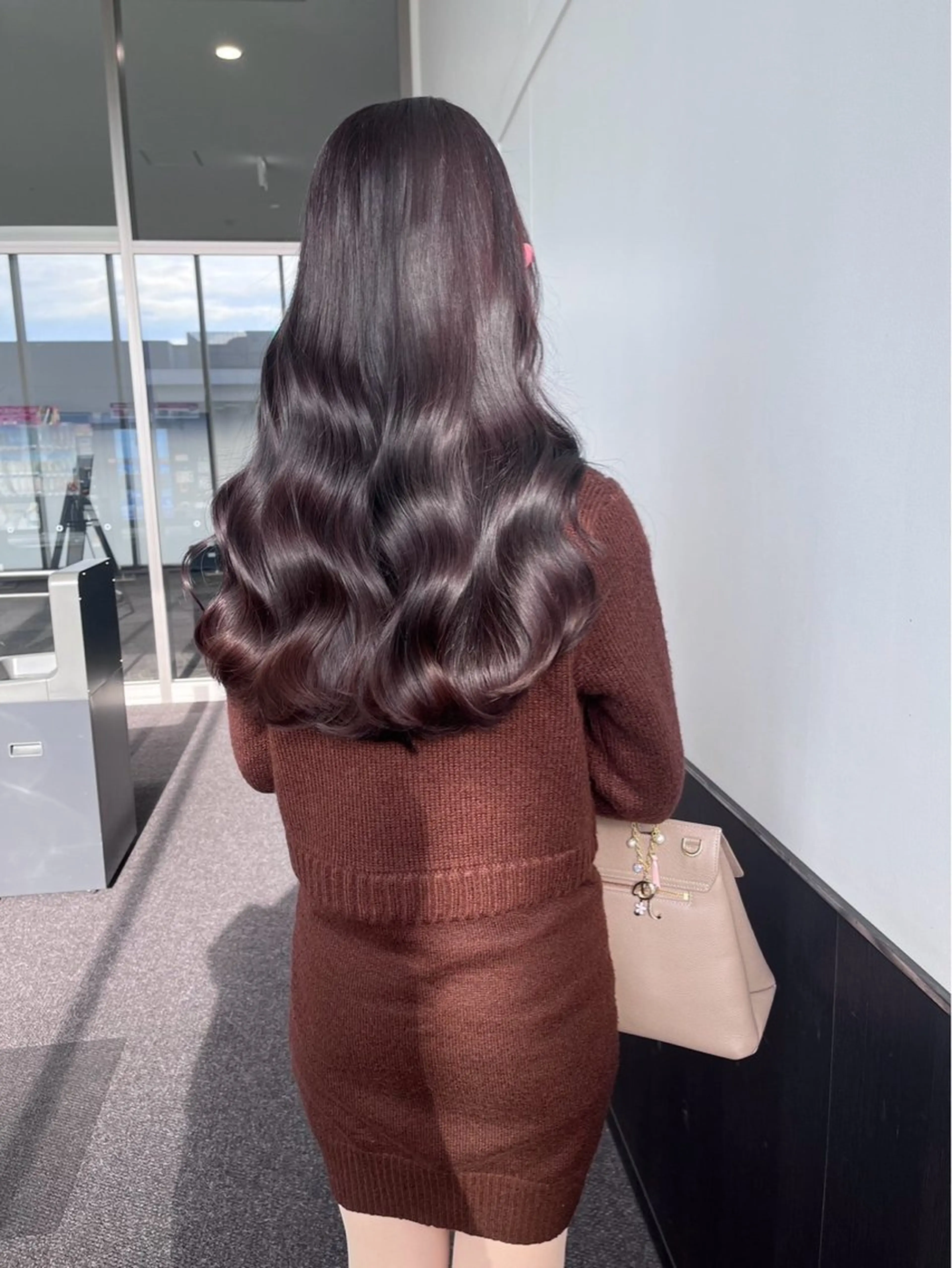 ロング カラー レッドカラー 髪質改善 GO TODAY 心斎橋edel店所属・白髪ぼかし/髪質 改善/KOMORIのヘアスタイル