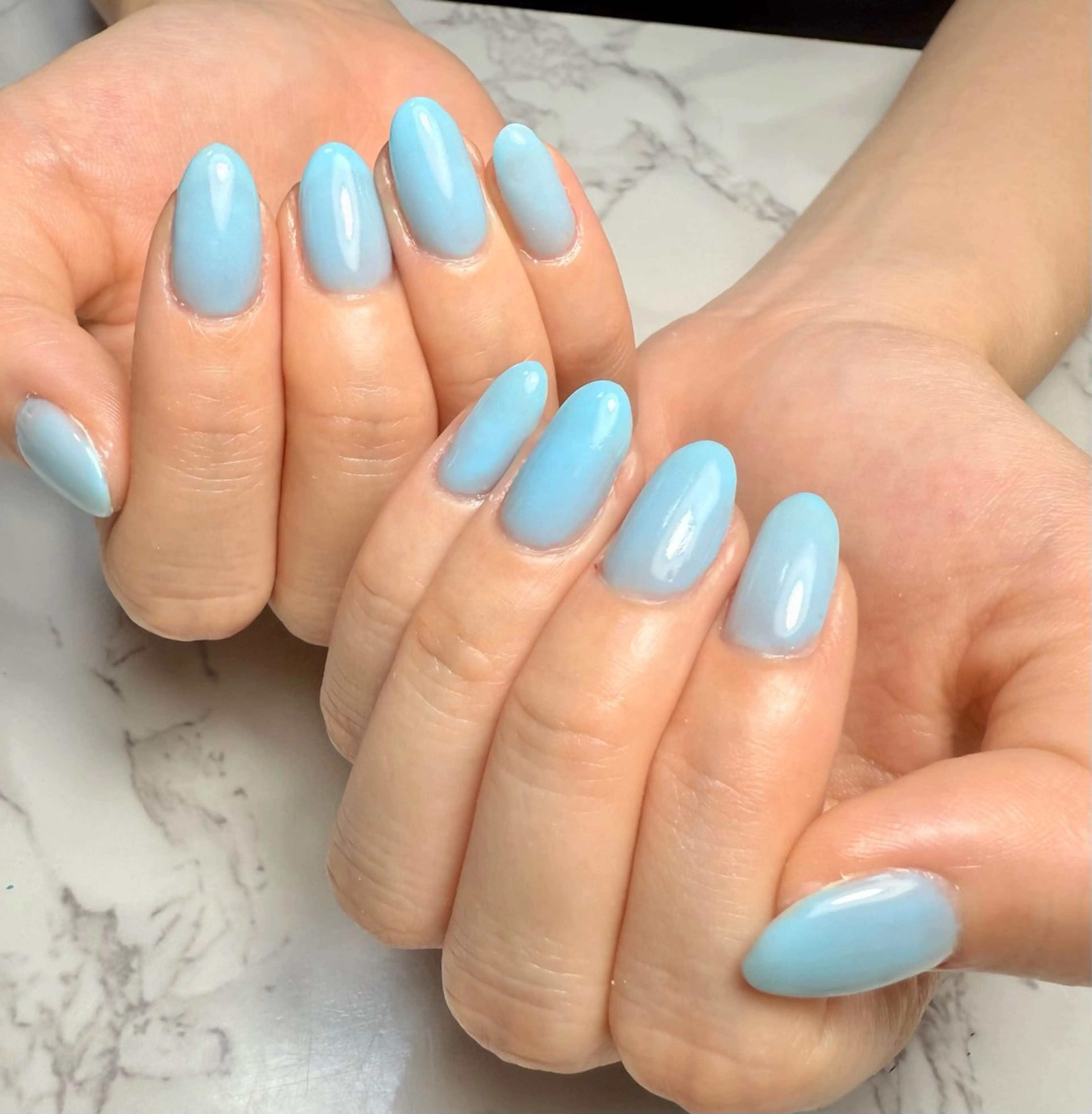 ネイル アートネイル チークネイル フレンチネイル 氷ネイル・うるうるネイル キラキラネイル M.N_ nailのネイルデザイン