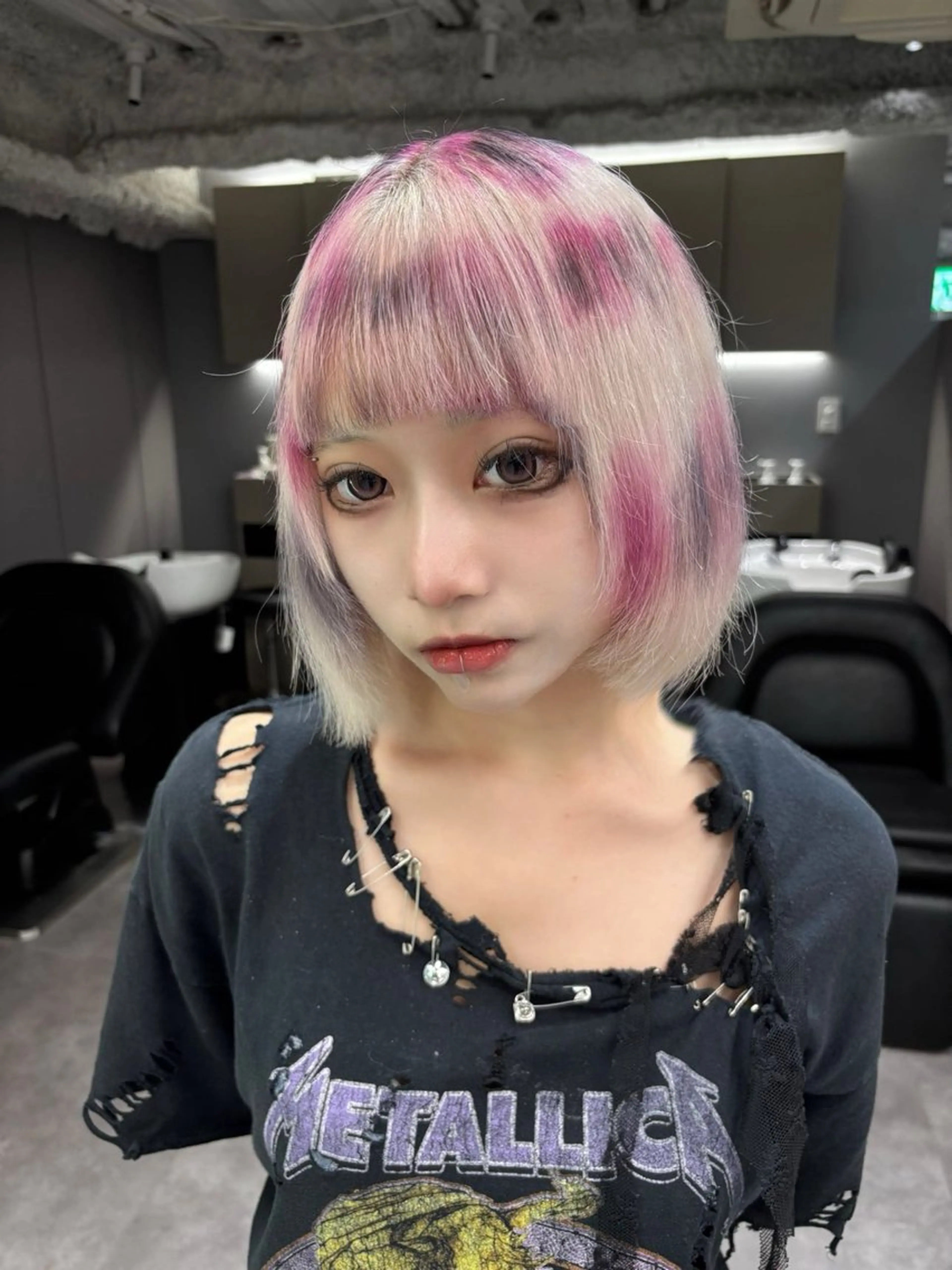 ミディアム カラー デザインカラー ヘアカラー トリートメント 名古屋／デザイン／ ブリーチ/松井亮磨のヘアスタイル