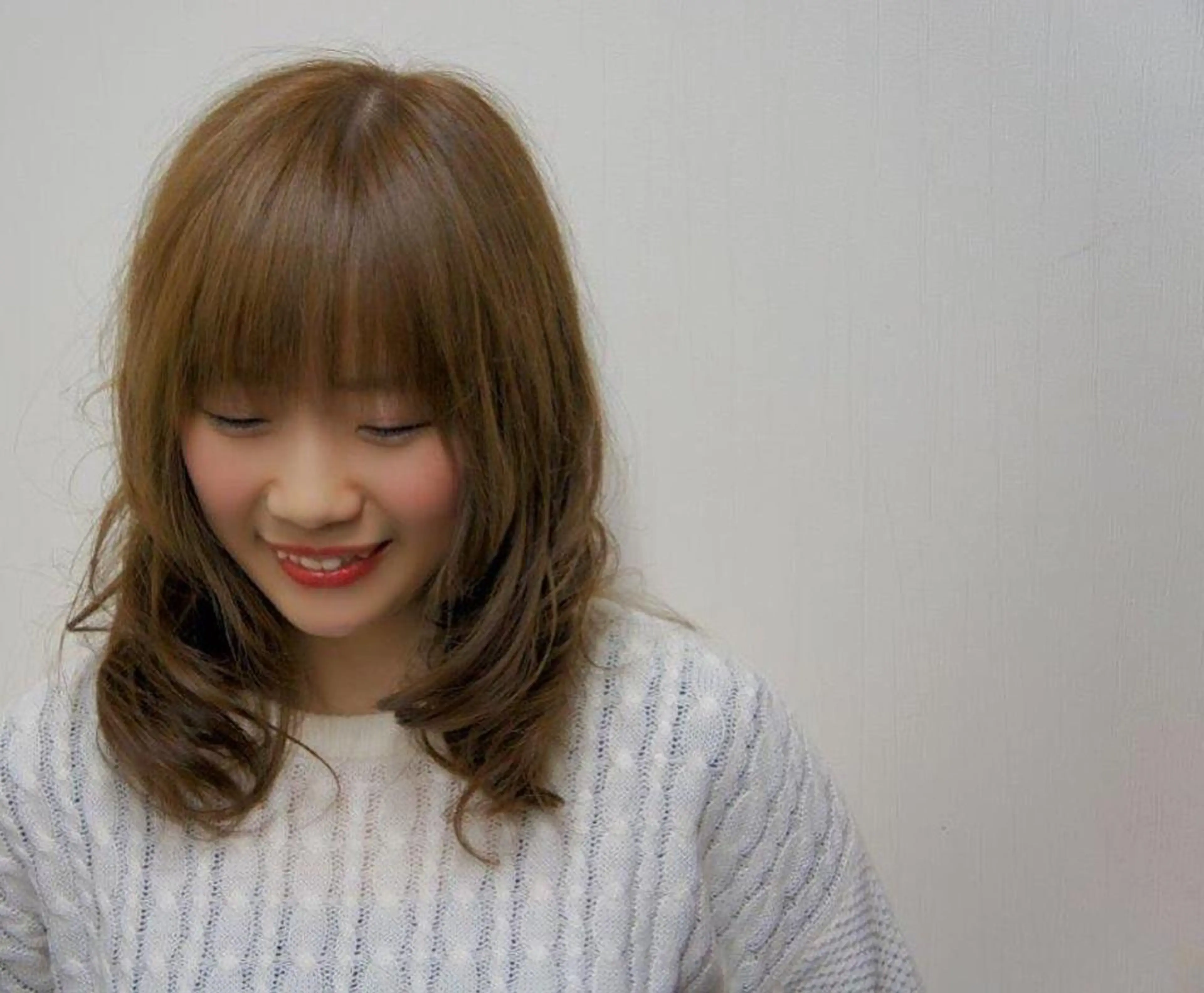 セミロング カラー 大島 智志のヘアスタイル