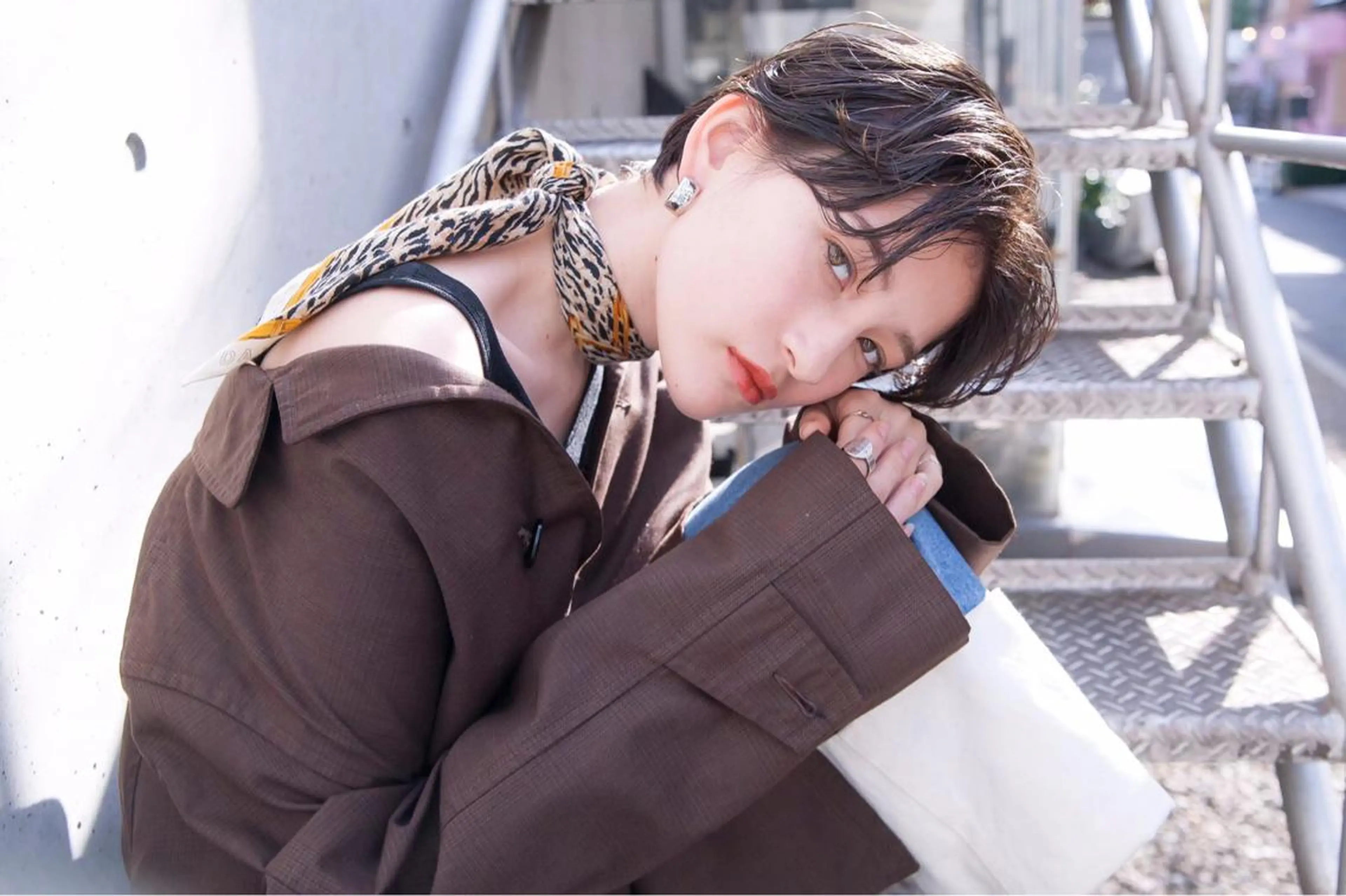 ショート カラー サイエンスアクア/艶 髪/レイヤー/清水のヘアスタイル