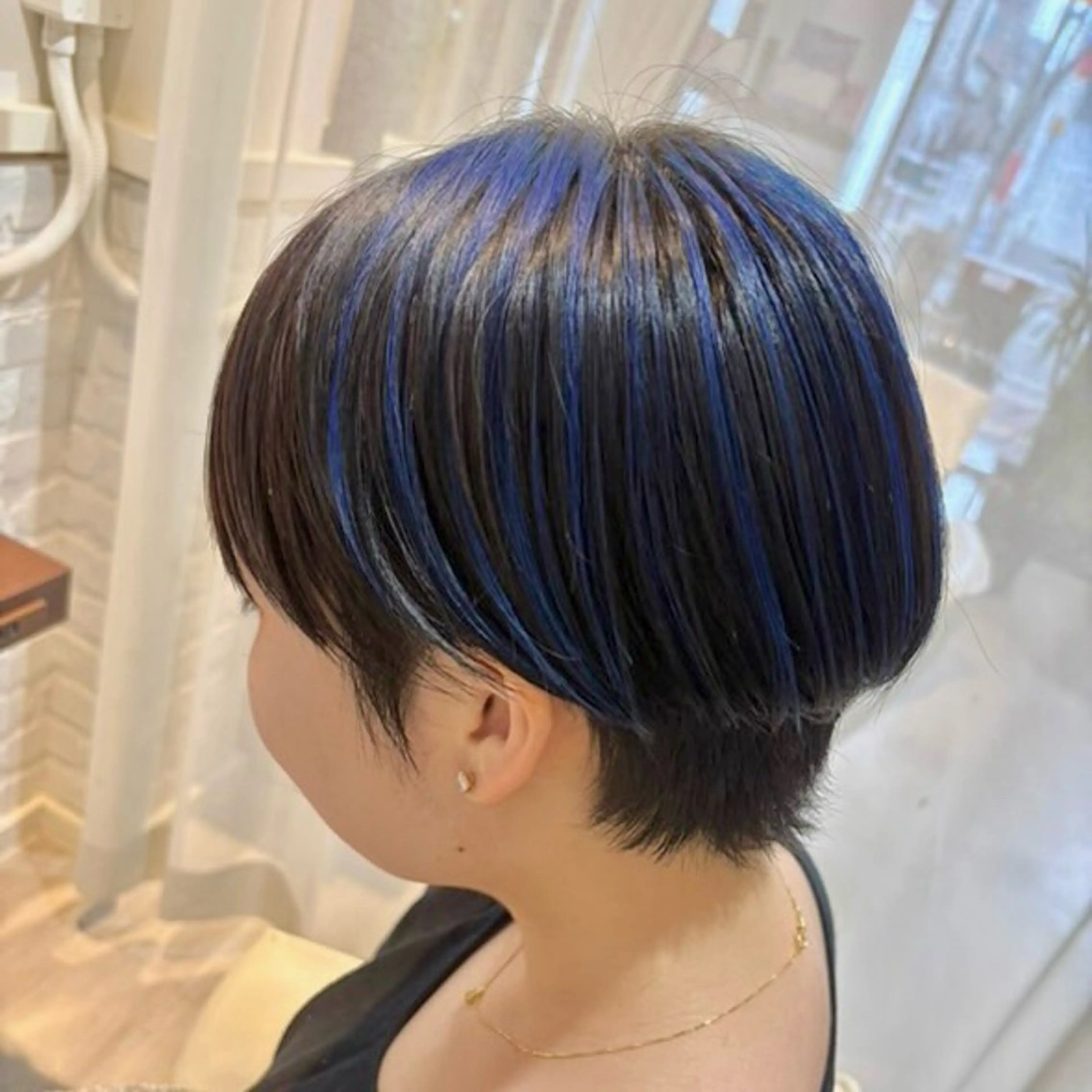 ショート カラー ブリーチ ブルーカラー ハイライトカラー ハイライト BeLuna所属・姪浜駅北口徒歩1分 /熊谷寛大のその他イメージ