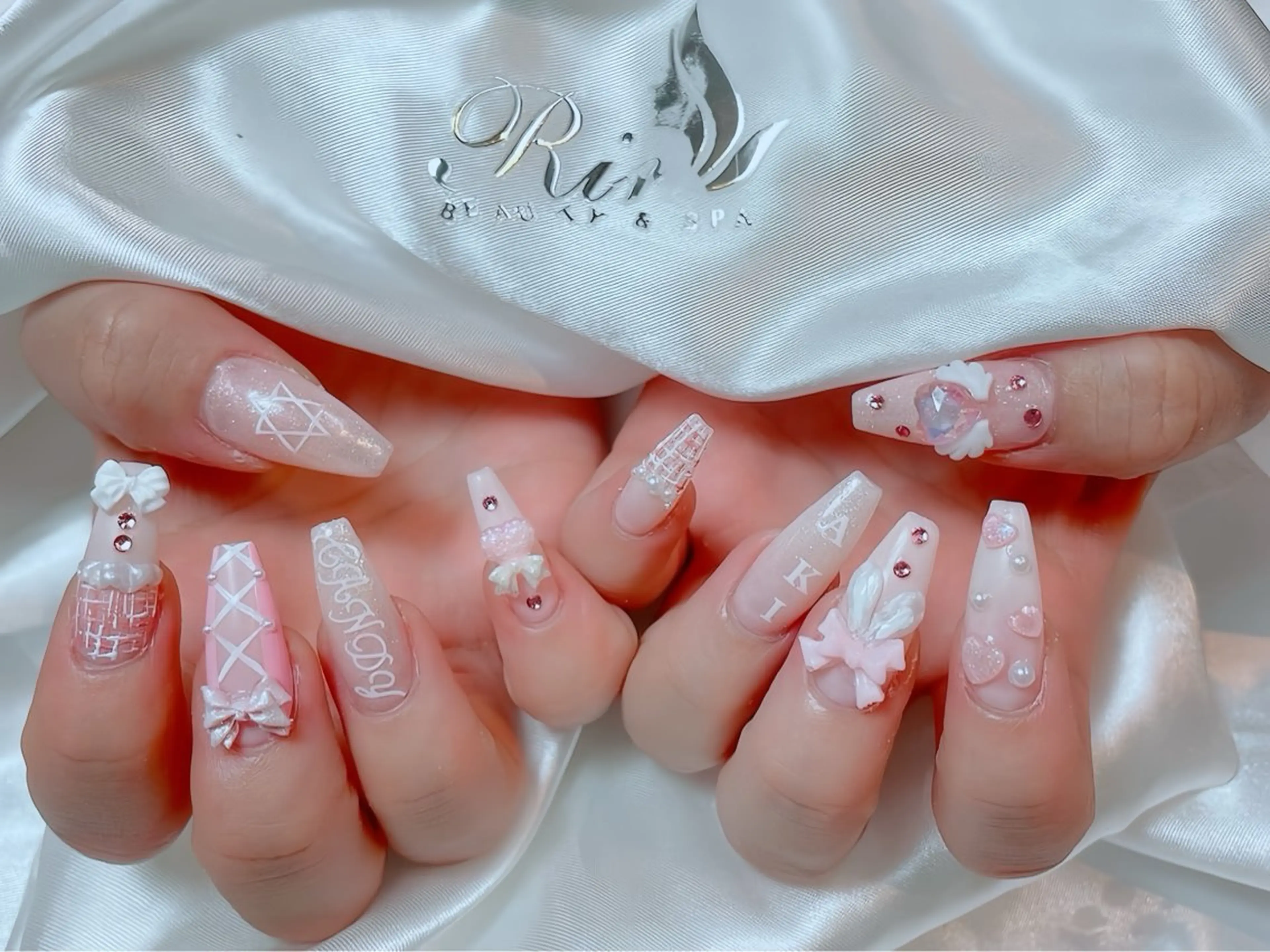 メンズ ネイル ハロウィン アートネイル ハロウィン ロングネイル スカルプネイル ハンドネイル Rin Nail 新大久保店のネイルデザイン