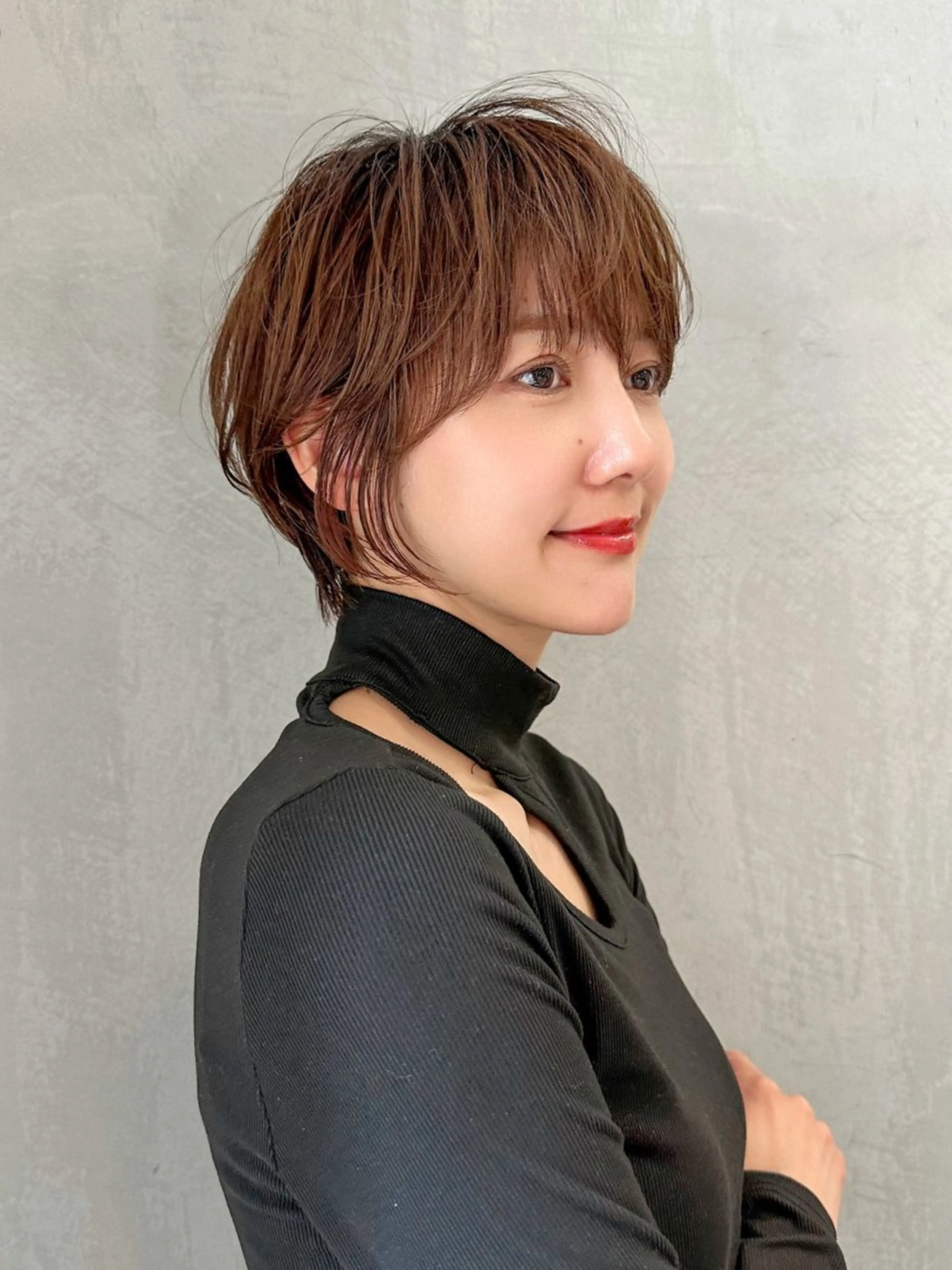 ショート カラー カット ヘアカラー トリートメント ヘッドスパ taiga ショート /レイヤー/矯正🌈のヘアスタイル