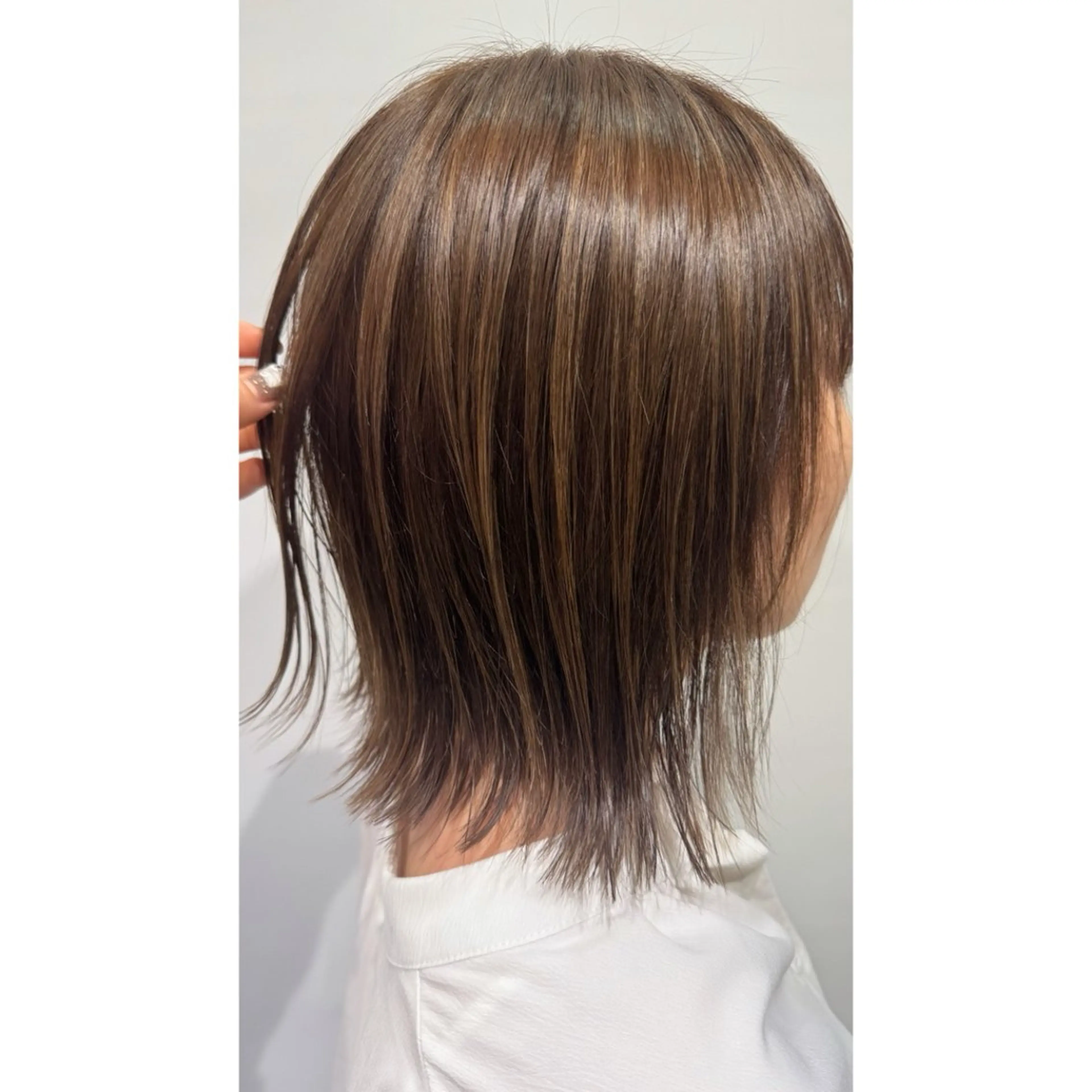 ミディアム カラー ハイライトカラー ハイライト カット ヘアカラー トリートメント beaute錦糸町 🦖⋆͛yuka💚のヘアスタイル