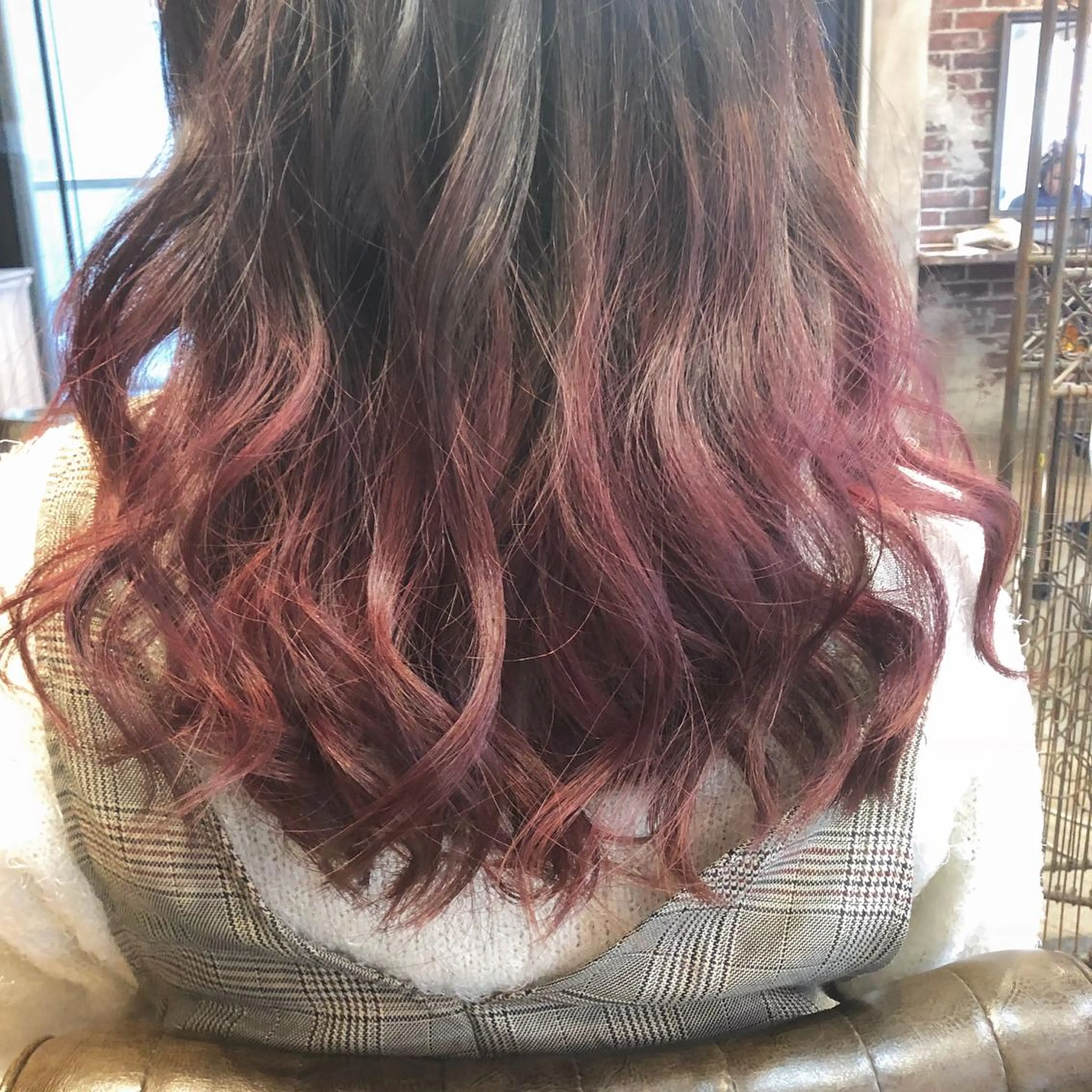 セミロング カラー 藤木 雅俊のヘアスタイル