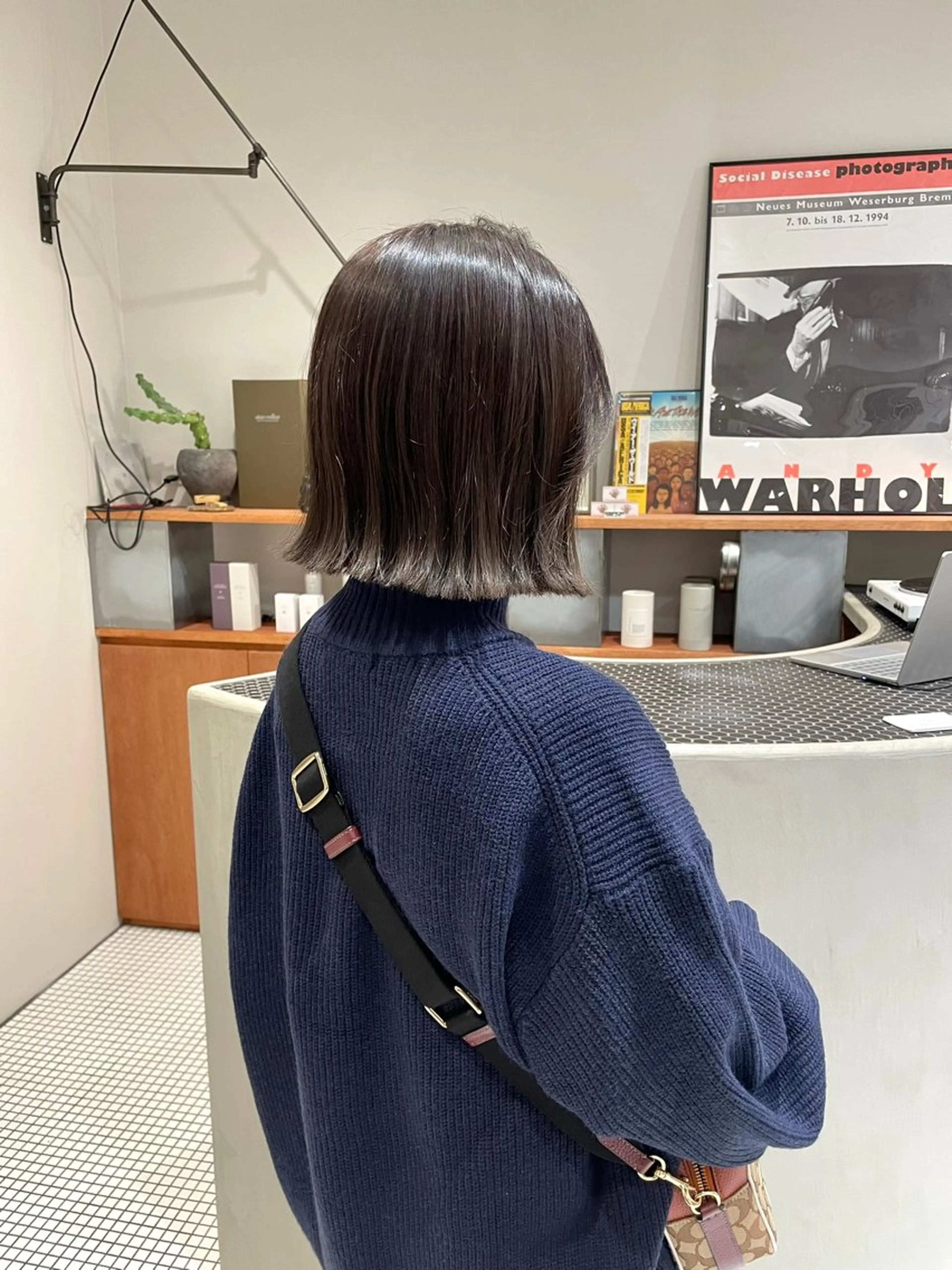 ミディアム カラー カット ヘアカラー トリートメント GPIP 近藤沙樹のヘアスタイル