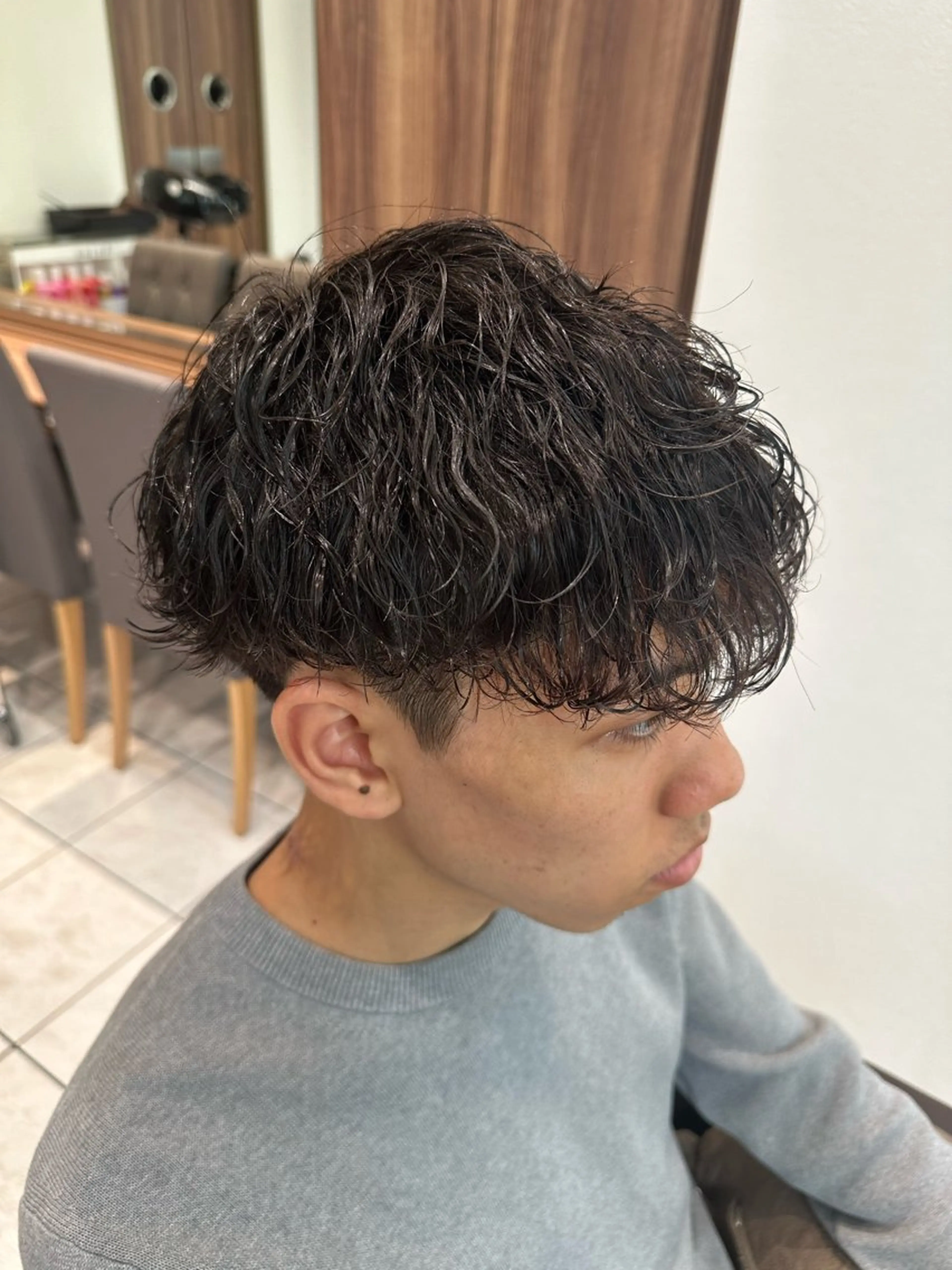 ショート パーマ メンズ カット パーマ メンズ特化／トレンド スタイル／白澤のヘアスタイル